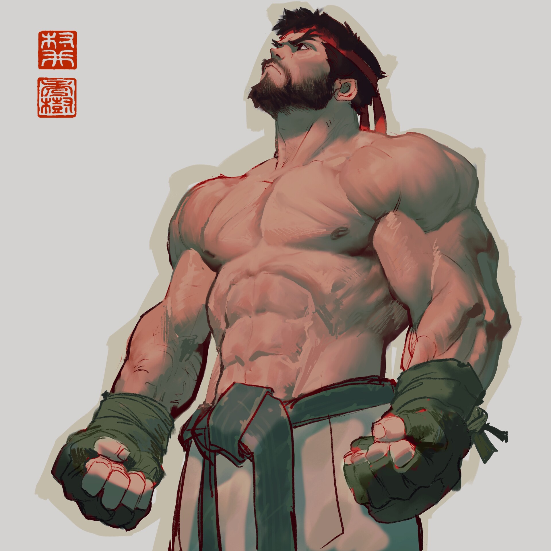 General 1920x1920 Street Fighter Ryu (Street Fighter) fan art video game warriors video games video game art