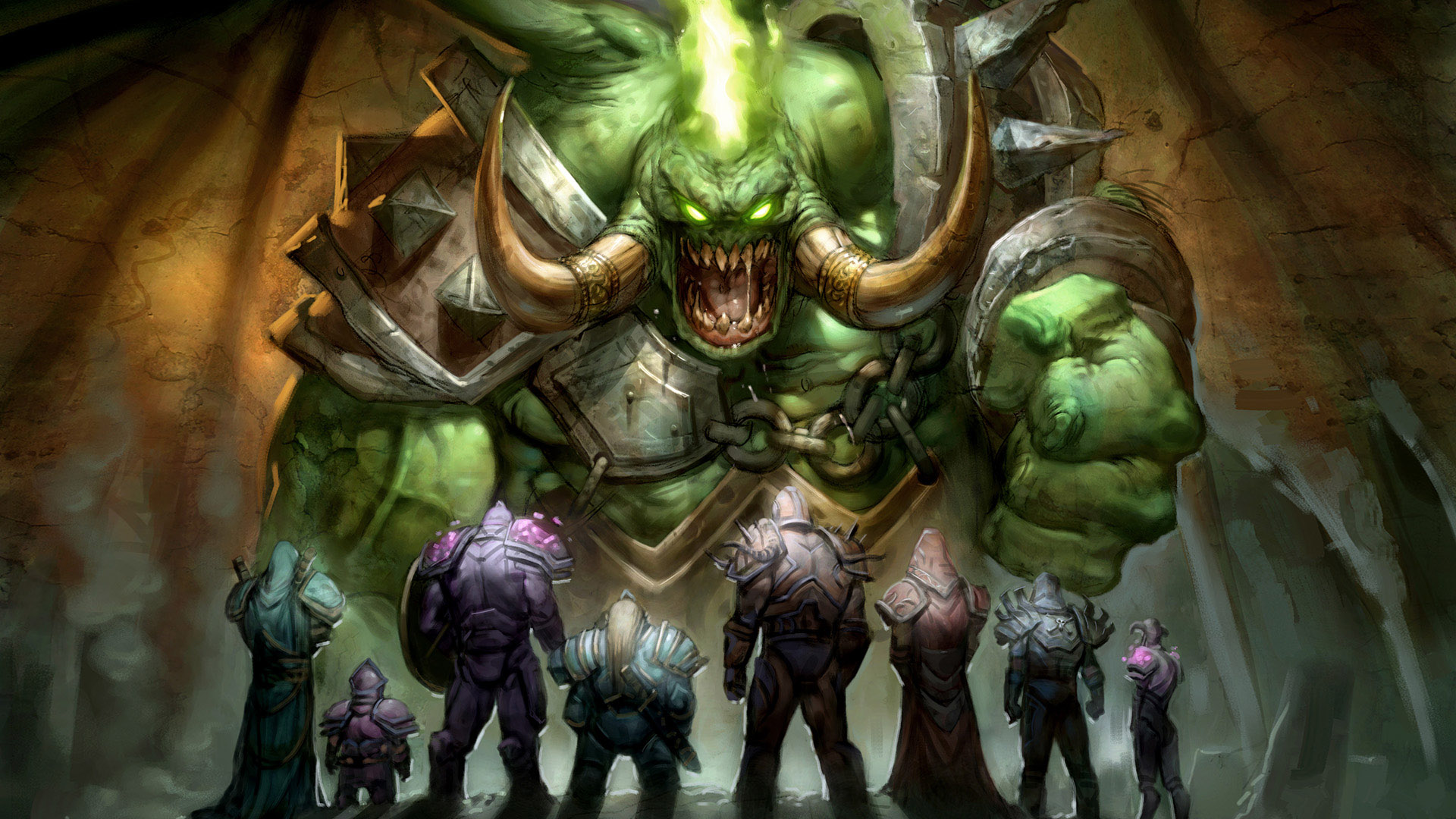 General 1920x1080 fantasy art digital art World of Warcraft demon Alliance