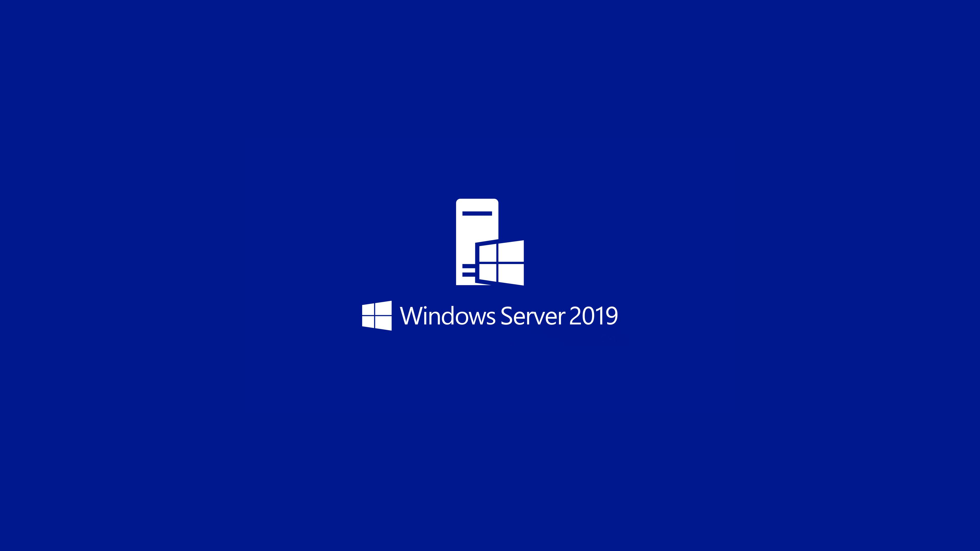 General 3840x2160 Windows Server Microsoft operating system Microsoft Windows technology blue background simple background logo