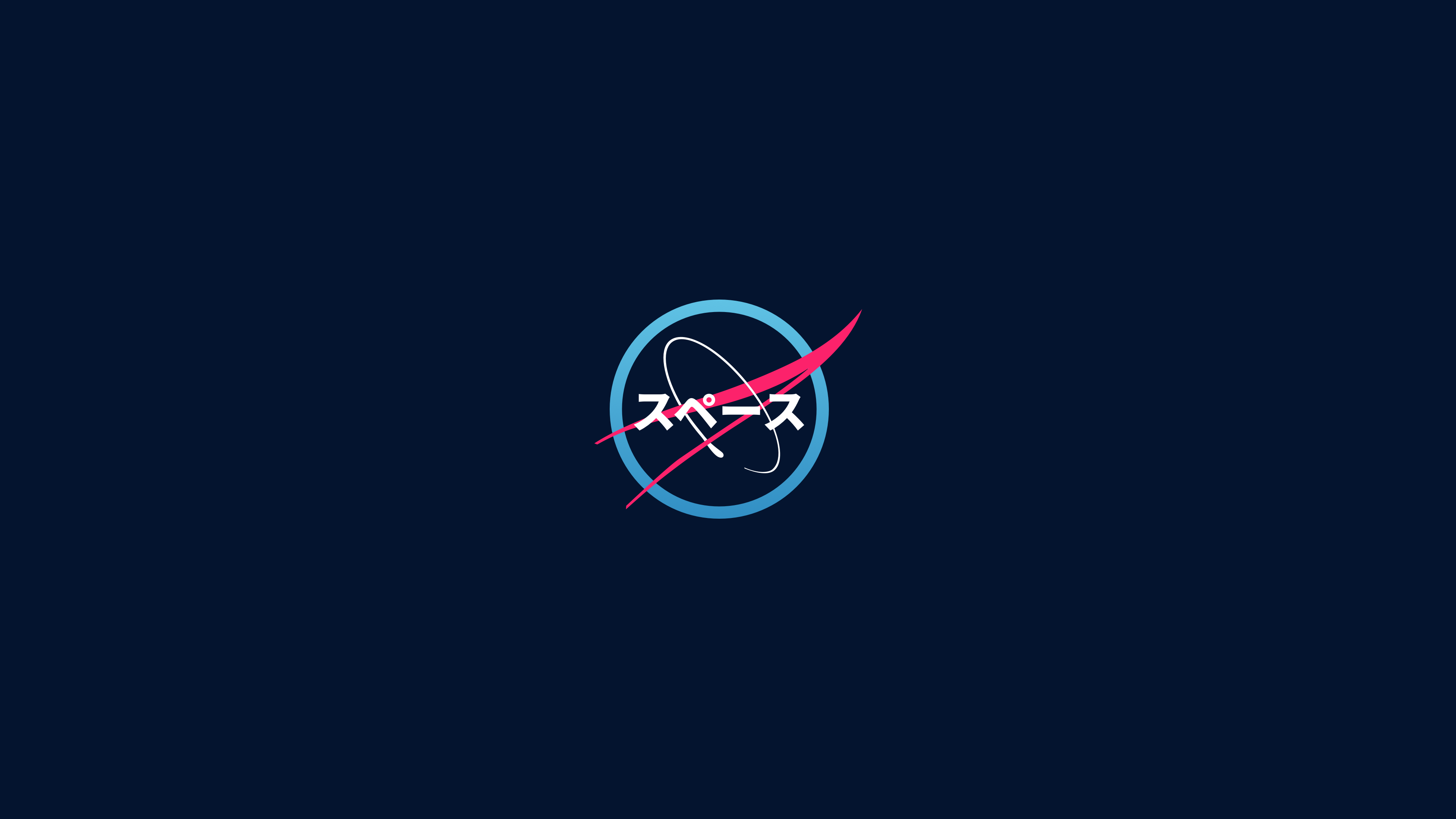 General 3840x2160 NASA logo minimalism modern simple background digital art