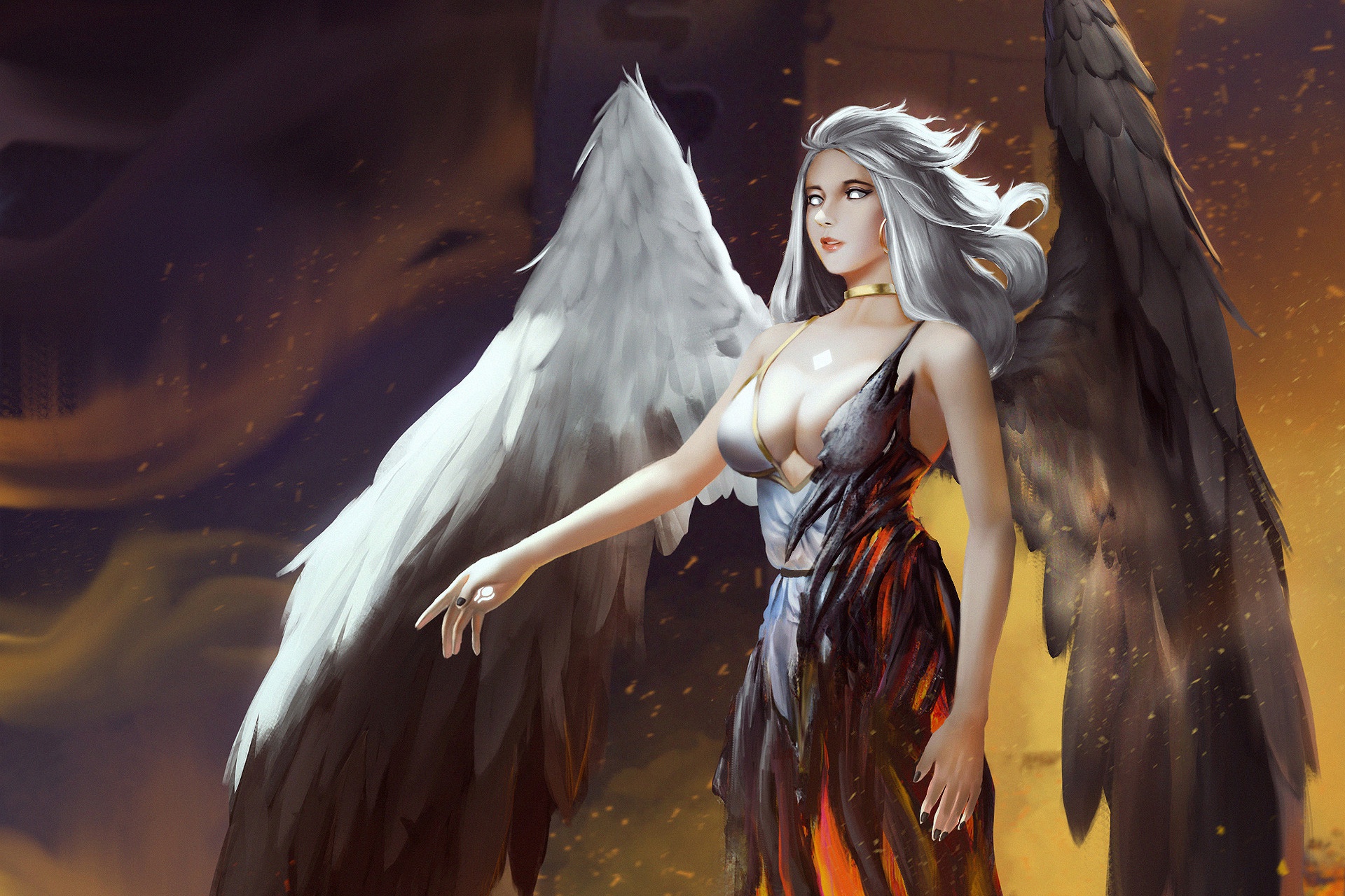 General 1920x1280 wings fantasy art fantasy girl