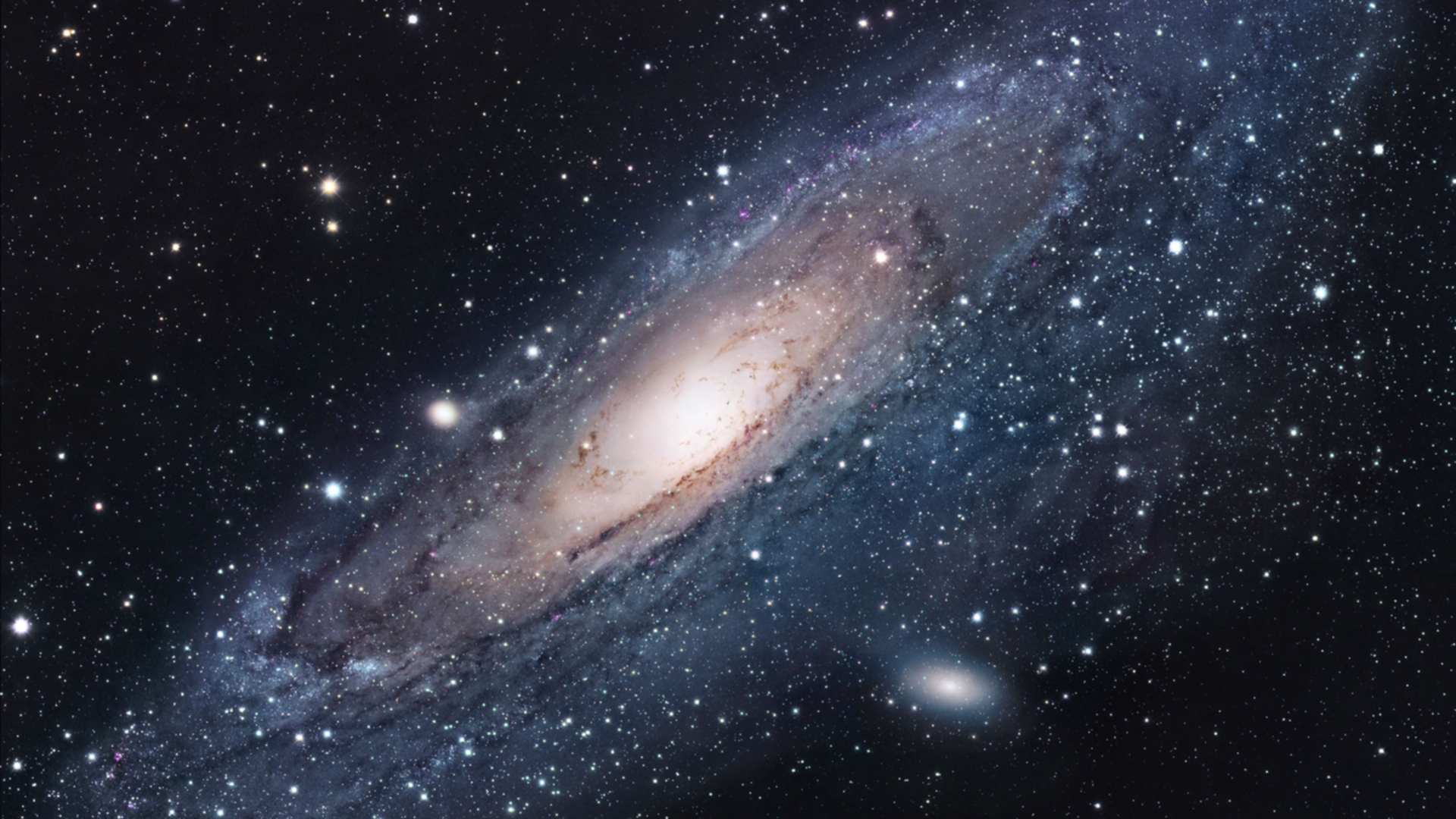 General 1920x1080 galaxy space stars Hubble Deep Field spiral galaxy space art digital art NASA Andromeda