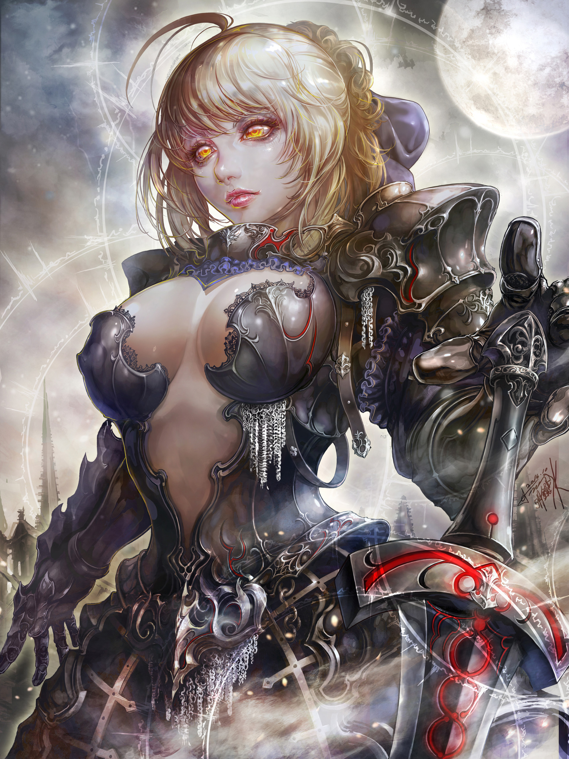 Anime 1920x2560 Saber Alter Fate/Stay Night Fate series anime girls