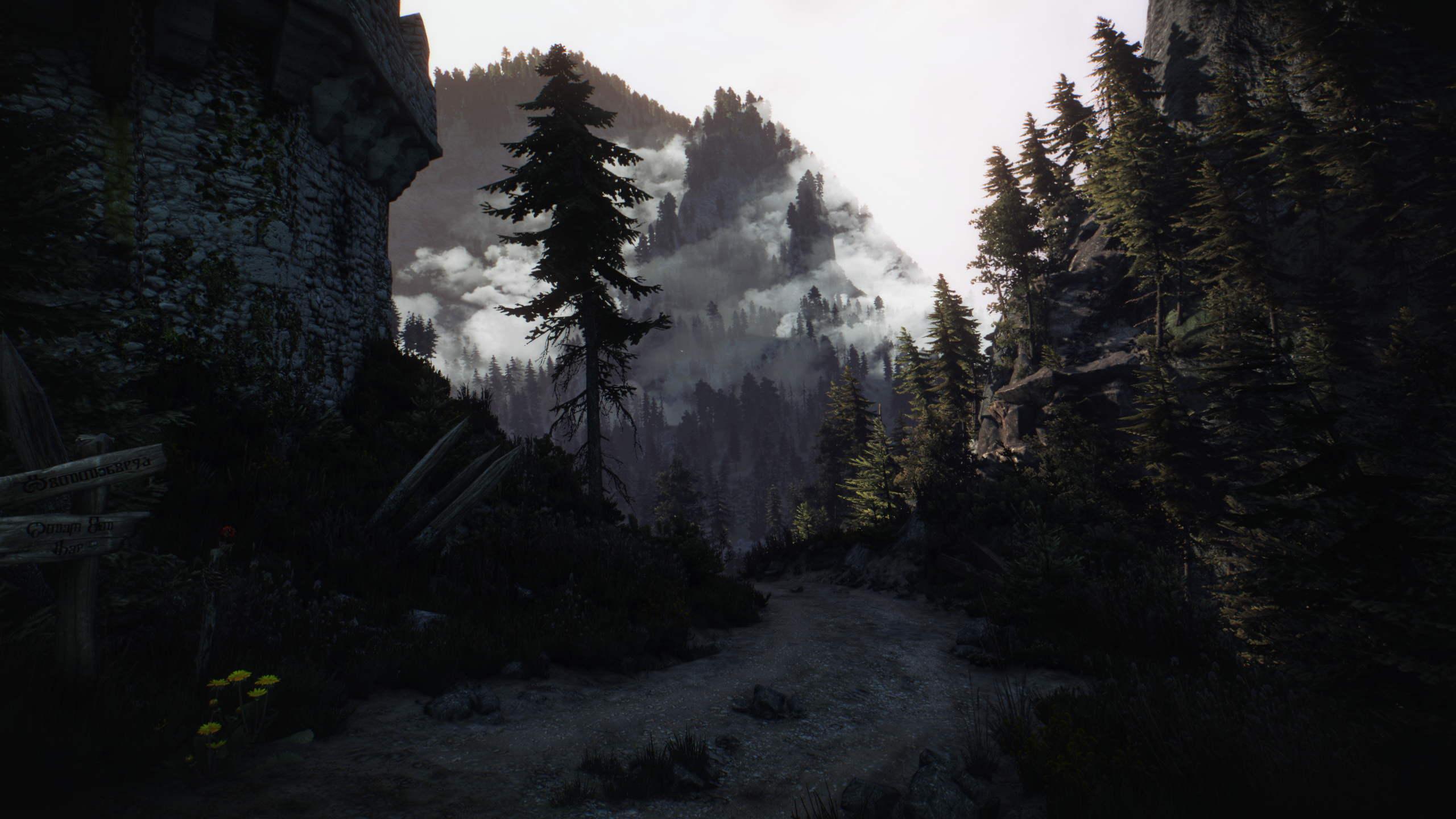 General 2560x1440 The Witcher 3: Wild Hunt The Witcher Kaer Morhen CD Projekt RED video games video game landscape