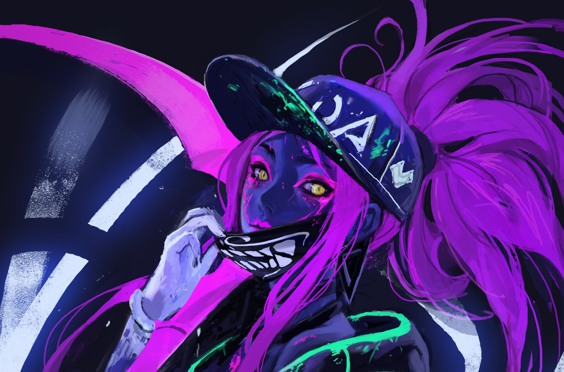 General 1920x1267 League of Legends PC gaming video game art Akali (League of Legends) video game girls