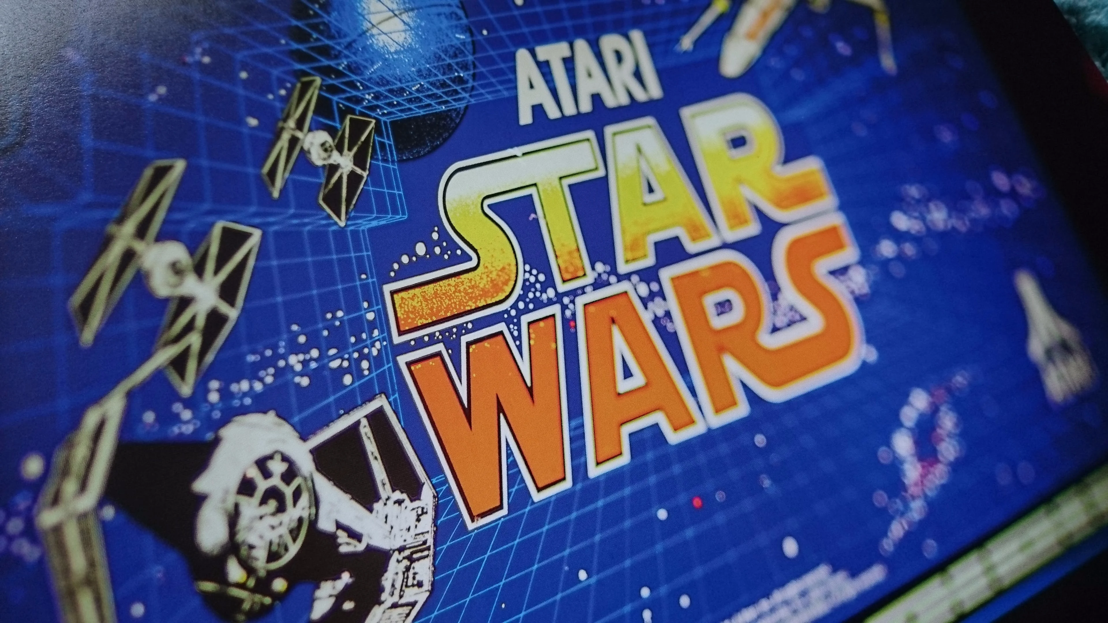 General 3840x2160 Star Wars arcade cabinet video game art arcade marquee Atari TIE Advanced TIE Fighter