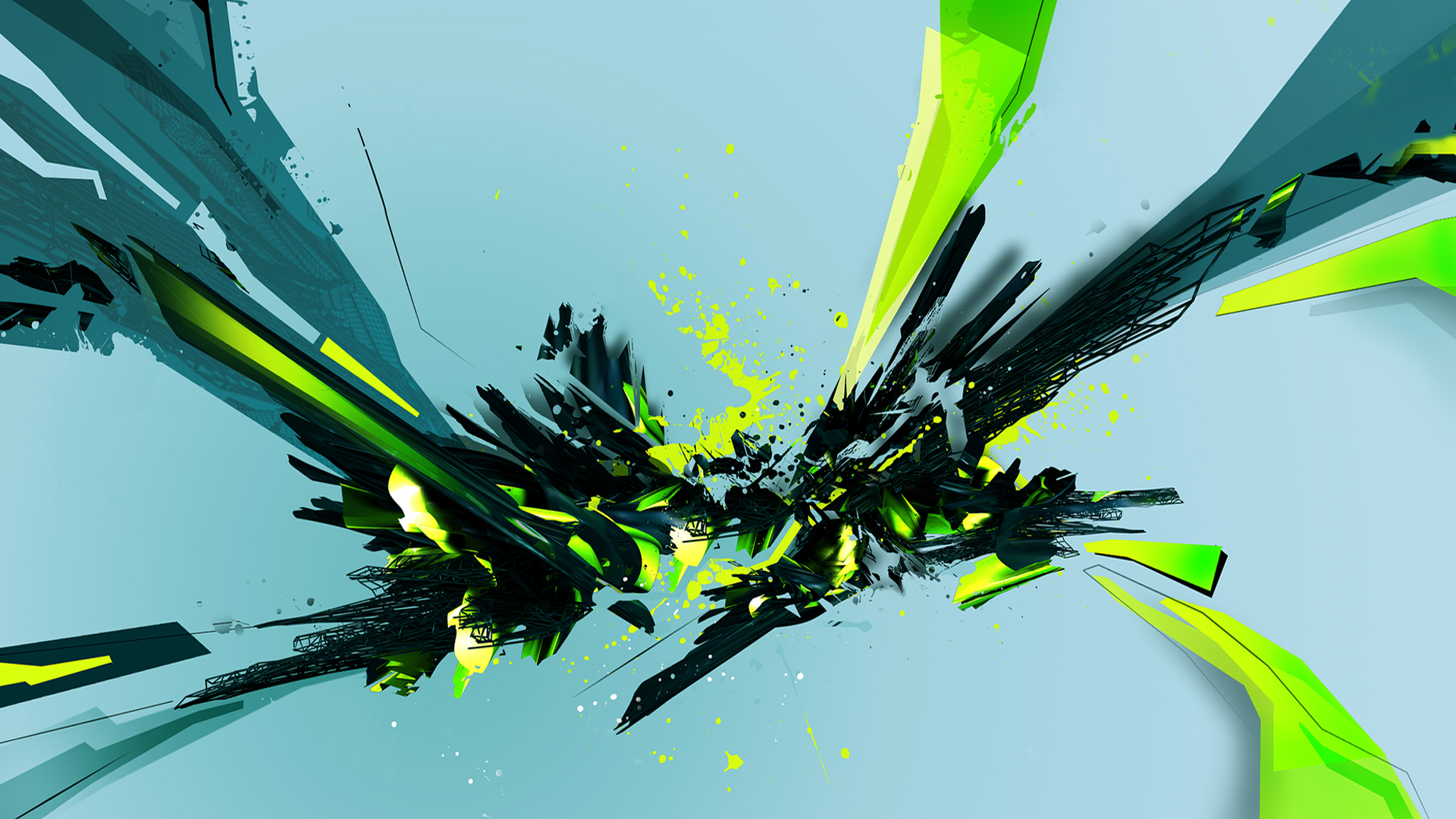 General 1920x1080 abstract 3D Abstract green green background