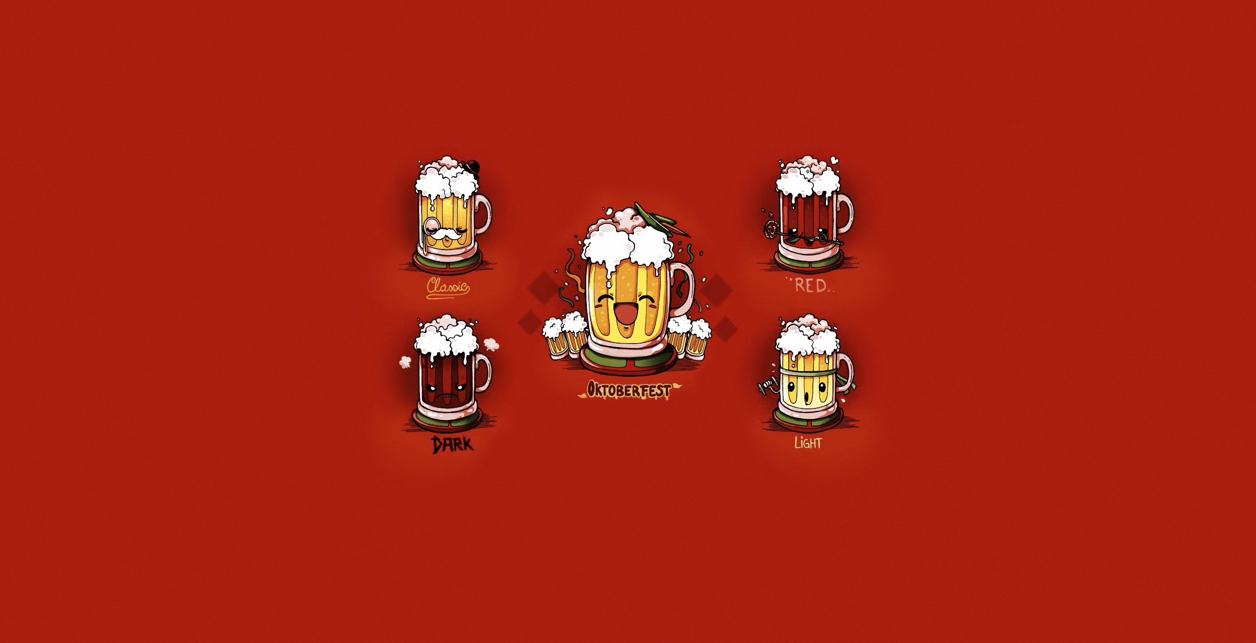 General 2500x1280 artwork red background beer alcohol
