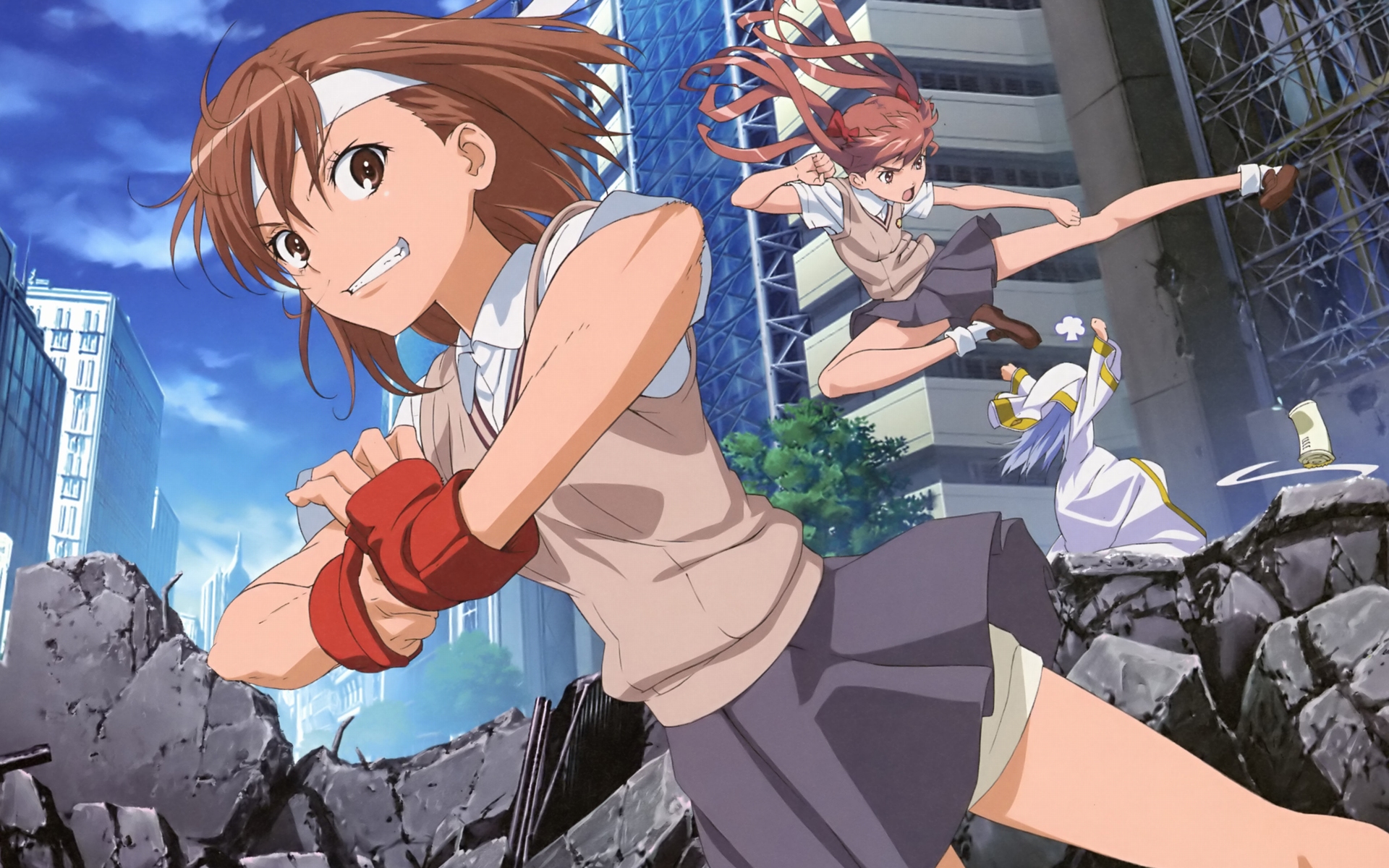 Anime 1920x1200 anime anime girls To aru Majutsu no Index To Aru Kagaku no Railgun Misaka Mikoto