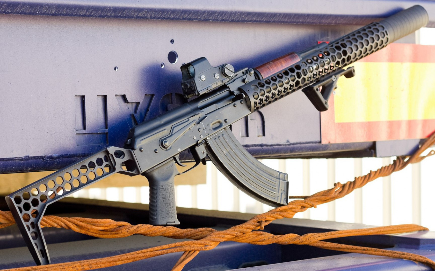 General 1680x1050 gun AK-74 rifles weapon Russian/Soviet firearms assault rifle