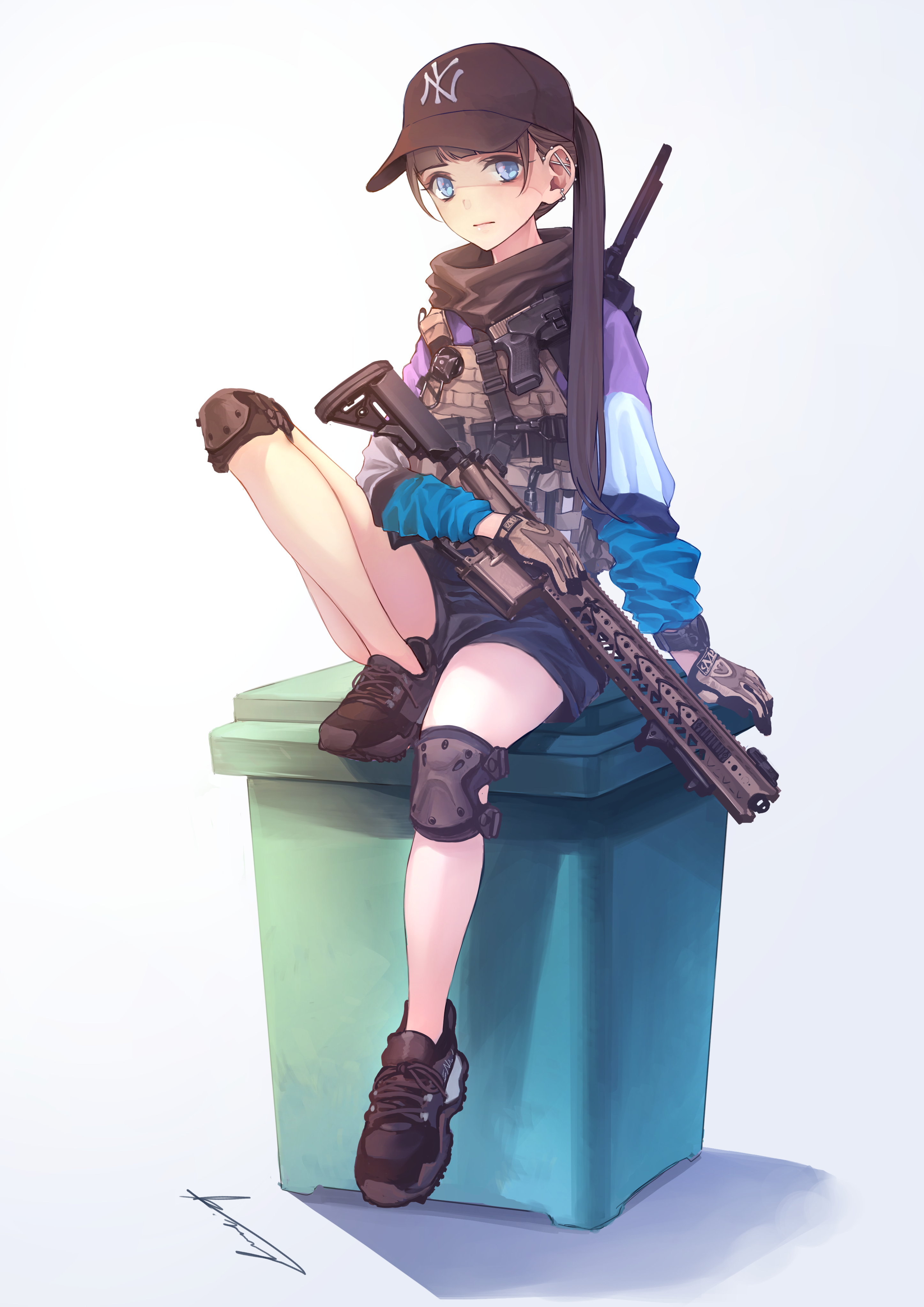 Anime 2894x4093 anime anime girls digital art artwork 2D portrait display girls with guns anime girls with guns