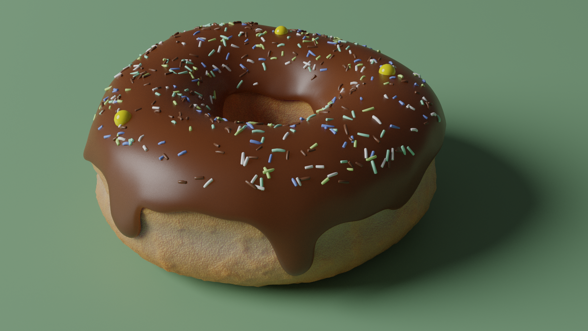 General 1920x1080 donut Blender food sweets CGI doughnuts
