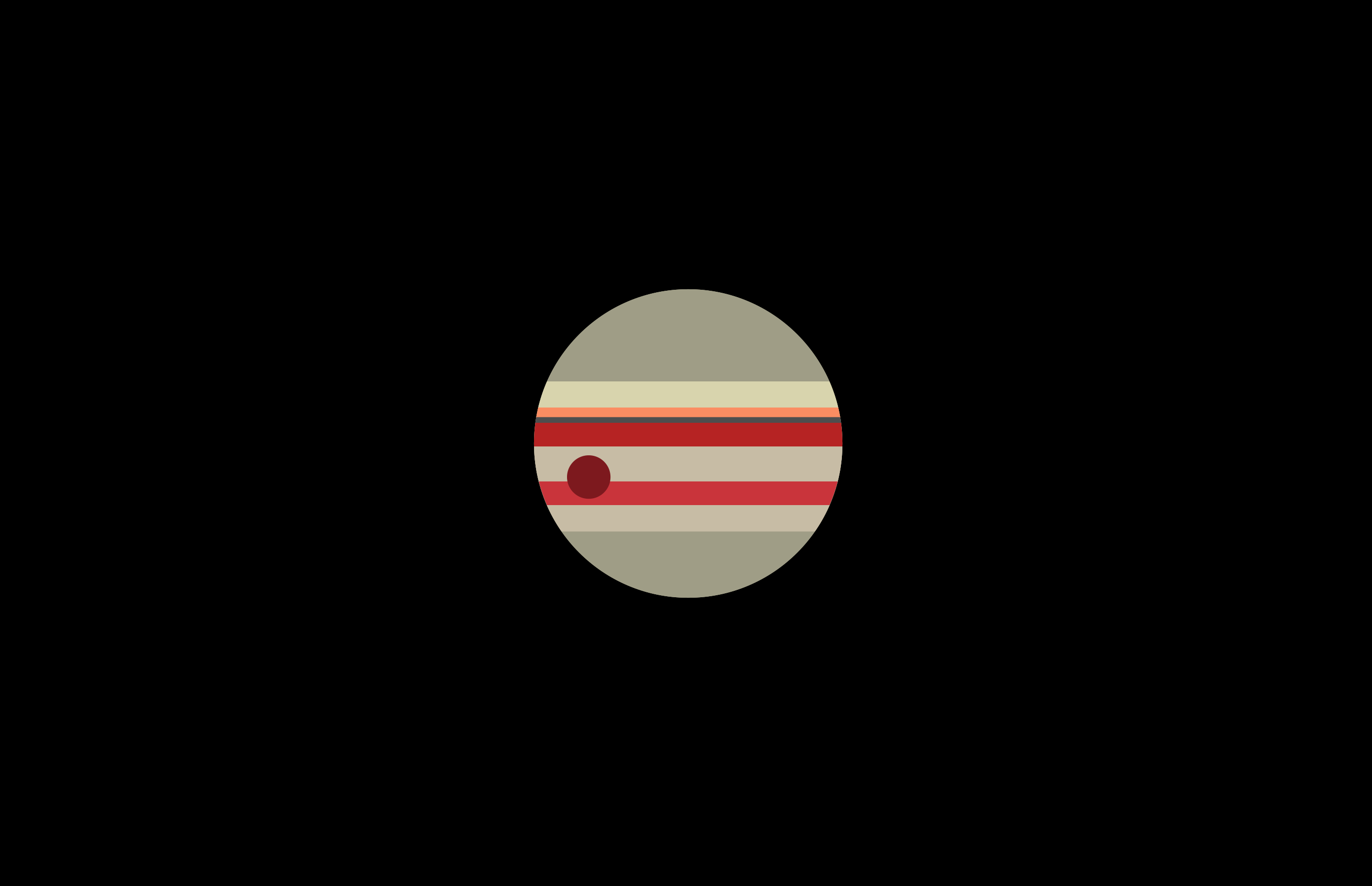 General 2785x1798 Jupiter space planet space art minimalism artwork digital art simple background