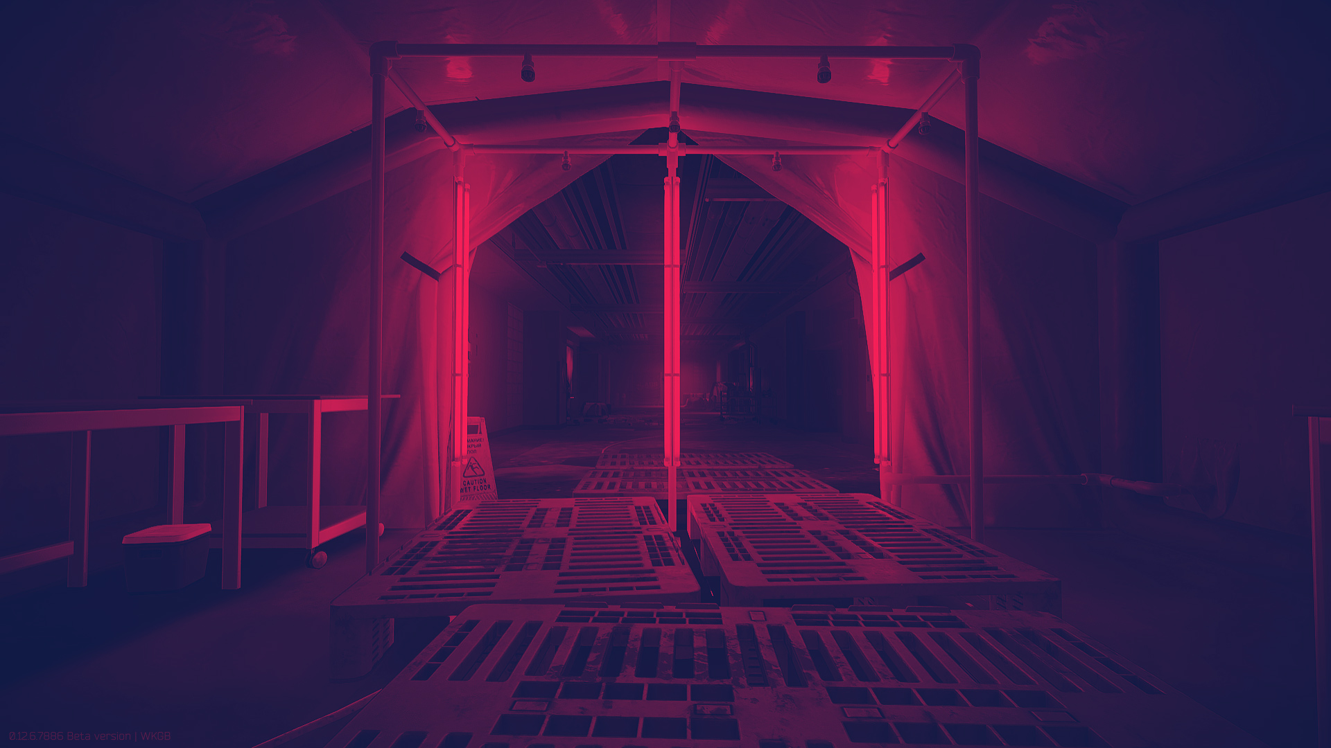 General 1920x1080 Escape from Tarkov Labs Terragroup Labs red neon dark