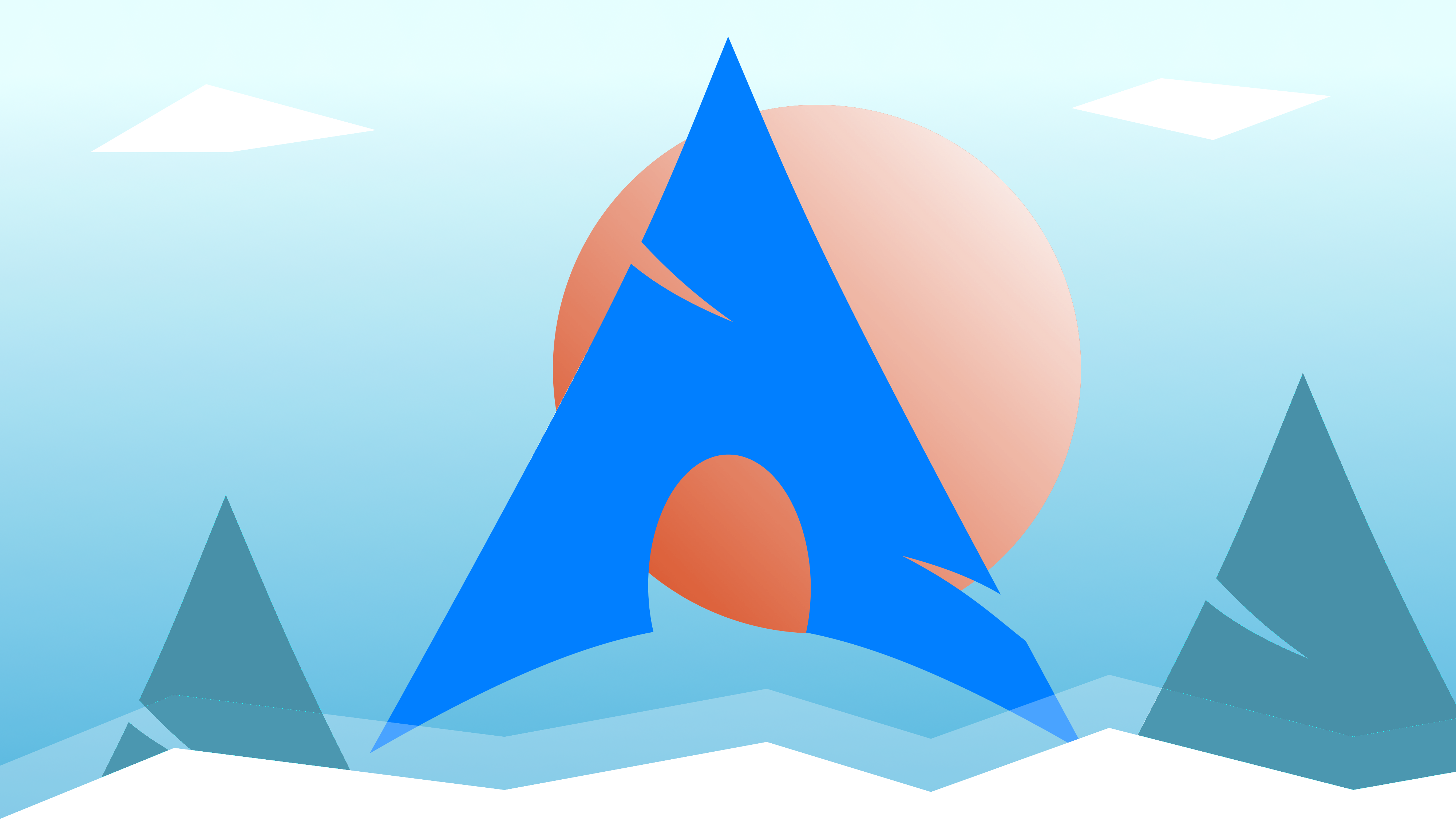 General 4000x2250 Linux Arch Linux logo operating system blue digital art