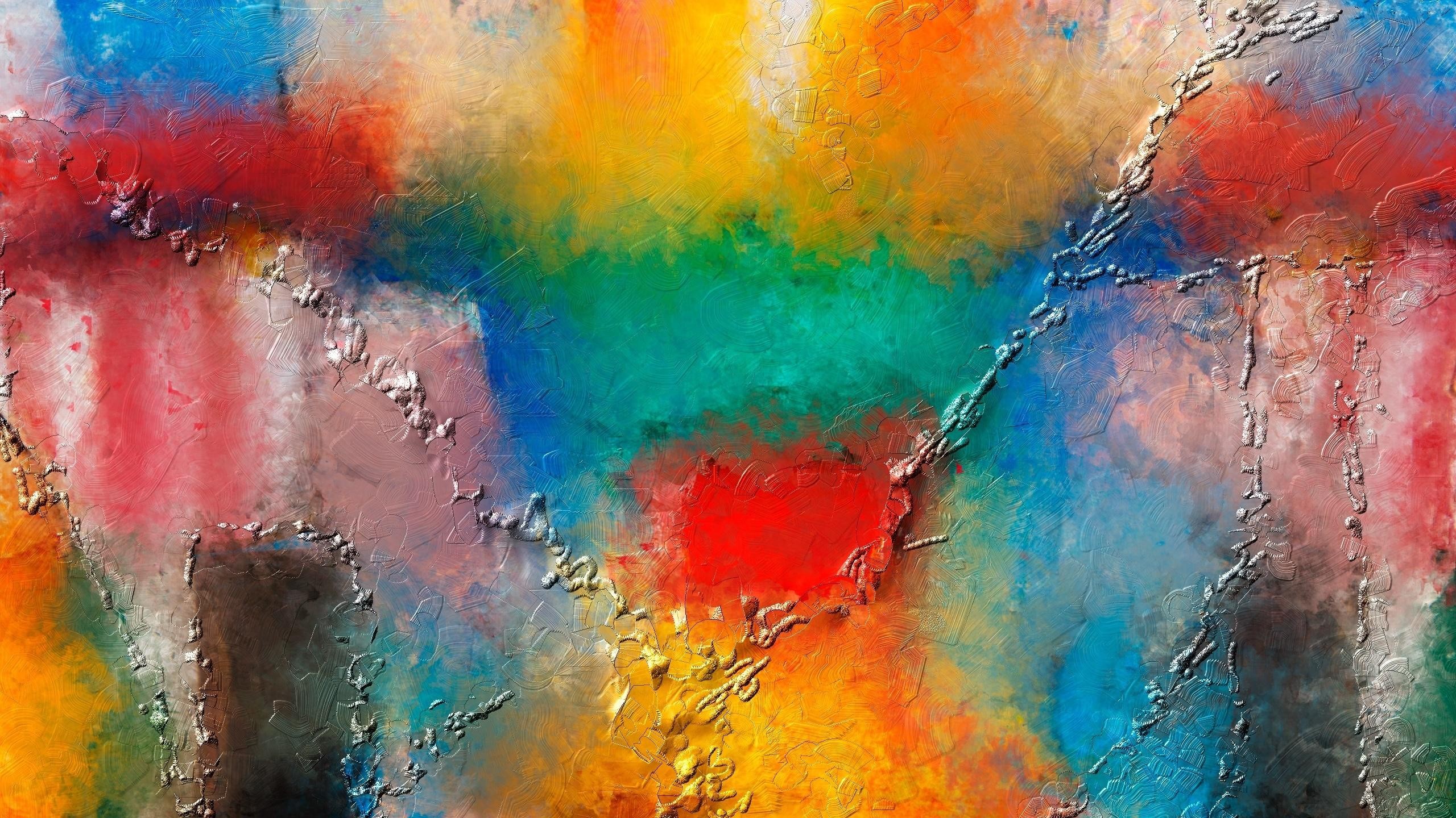 General 2560x1440 abstract painting colorful artwork digital art