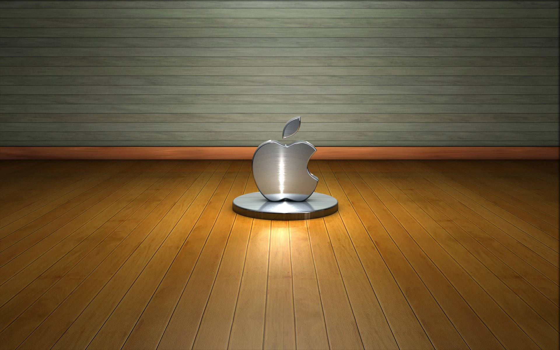 General 1920x1200 CGI wooden surface logo Apple Inc.