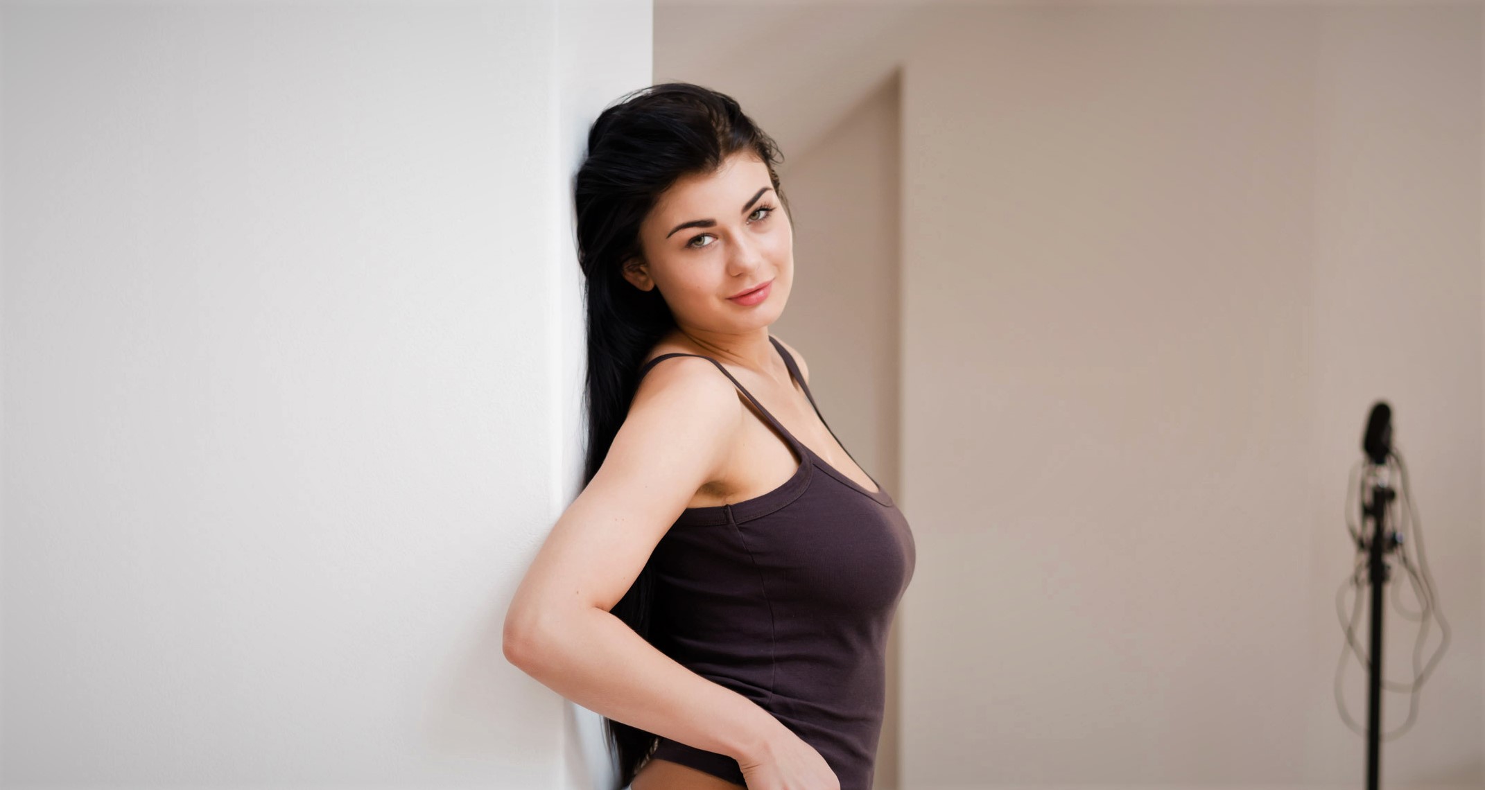 People 2142x1140 Lucy Li model women pornstar big boobs tank top Czech Czech women Simonscans