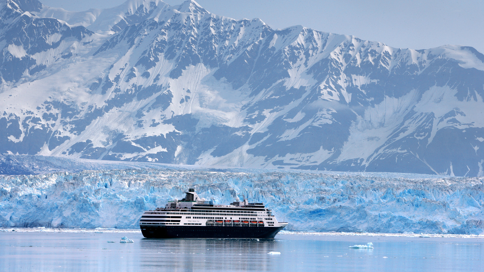 General 1920x1080 winter cruise ship mountains glacier Alaska nordic landscapes vehicle snow ice cold outdoors water ship