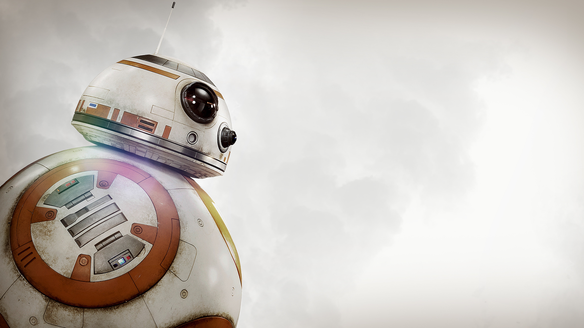 General 2304x1296 Star Wars BB-8 robot movies Star Wars: The Force Awakens science fiction digital art simple background