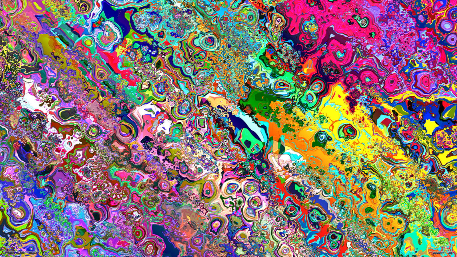 General 1600x900 abstract colorful trippy psychedelic