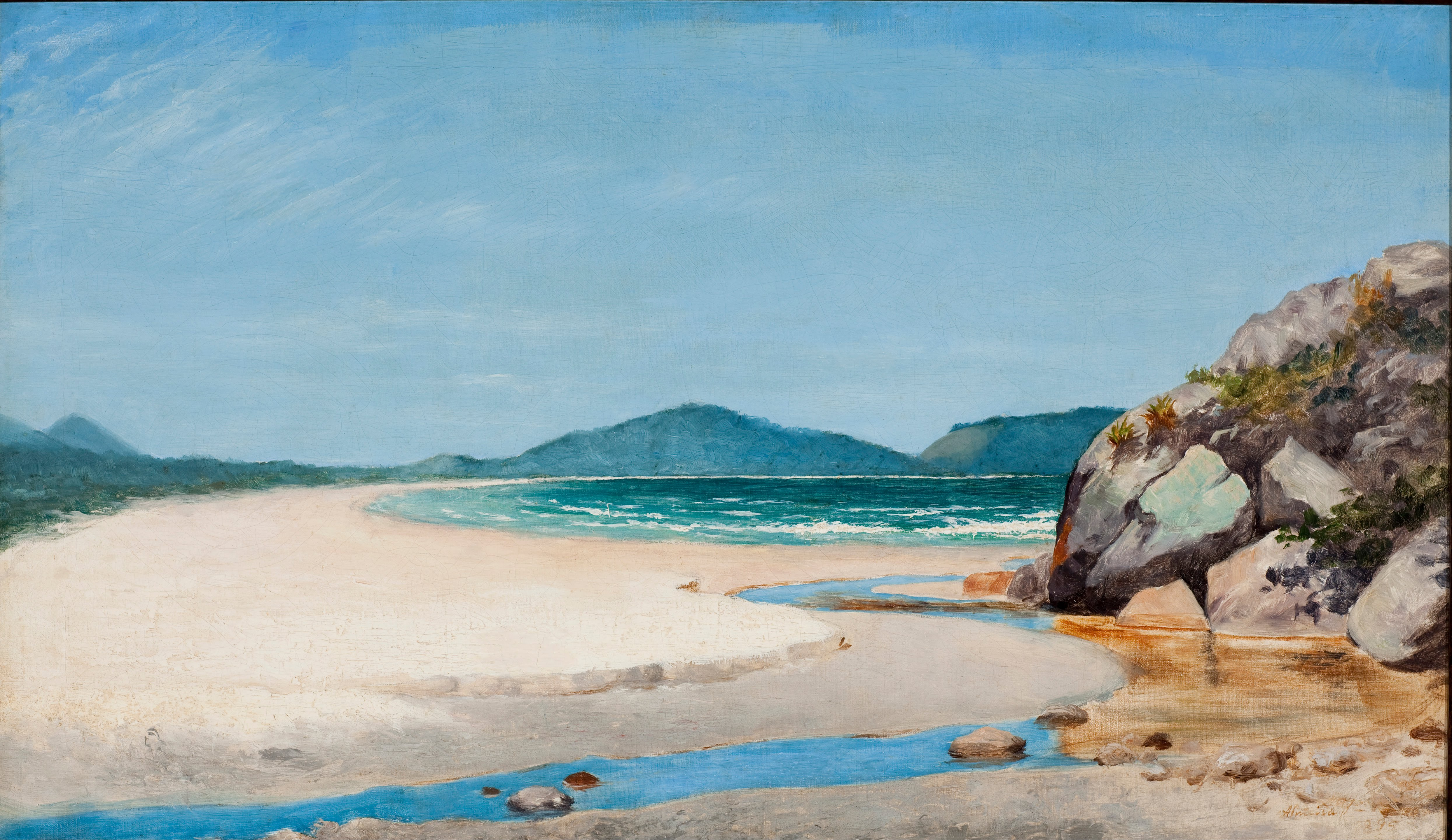 General 4977x2881 classic art Almeida Júnior painting nature beach landscape