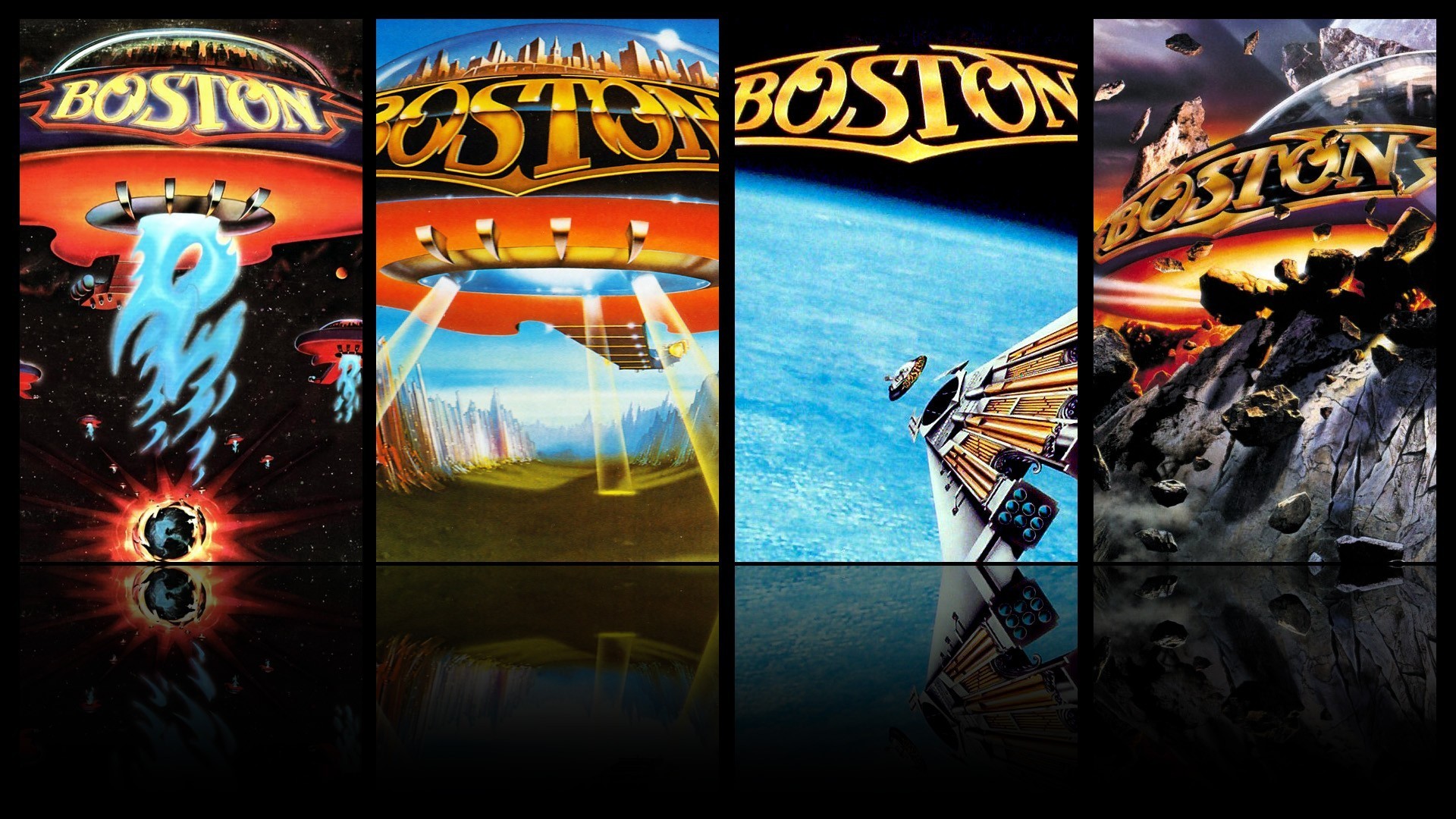 General 1920x1080 music rock bands collage band Boston
