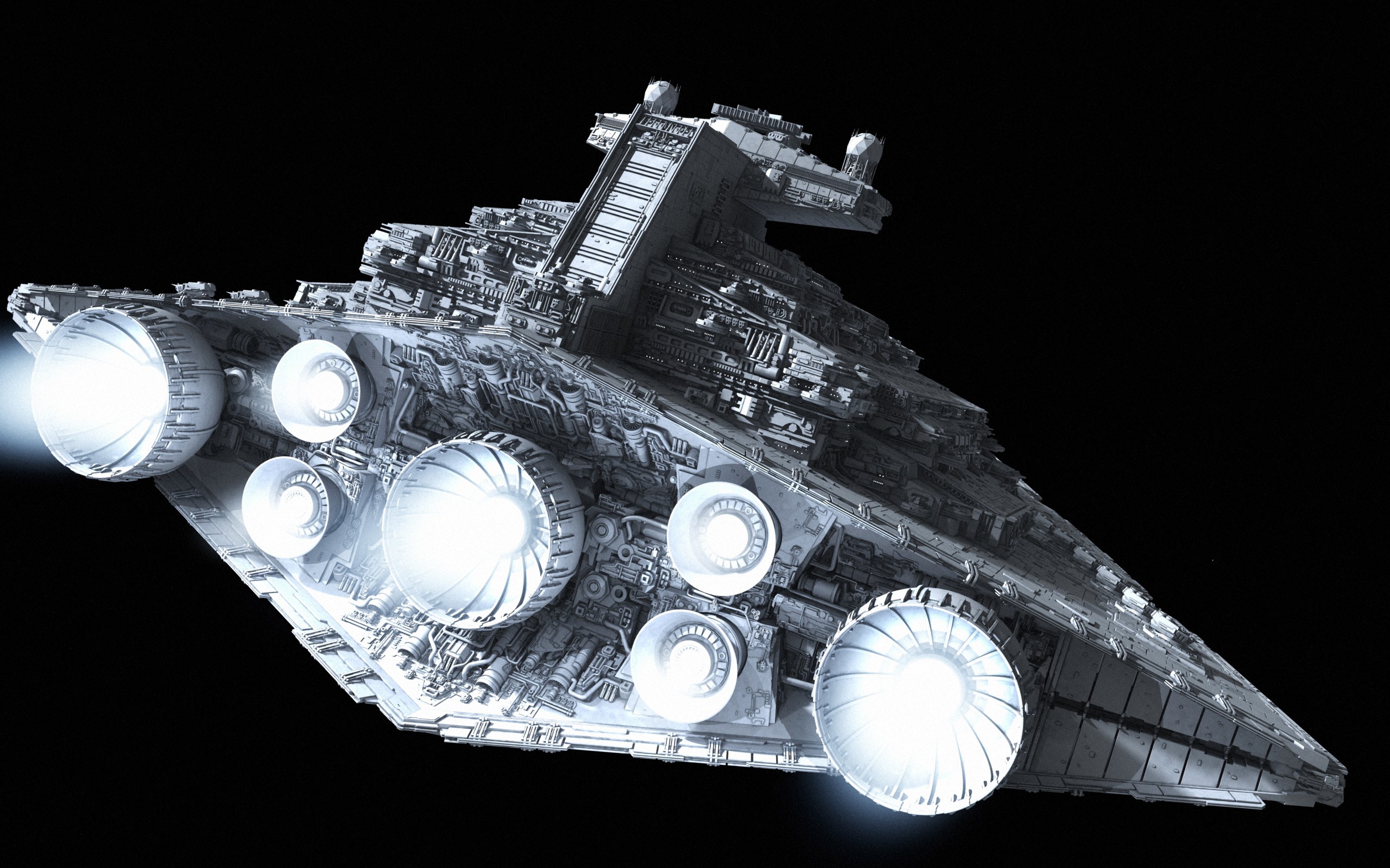 General 2560x1600 Star Destroyer Star Wars Imperial Forces spaceship digital art science fiction fractalsponge Star Wars Ships CGI