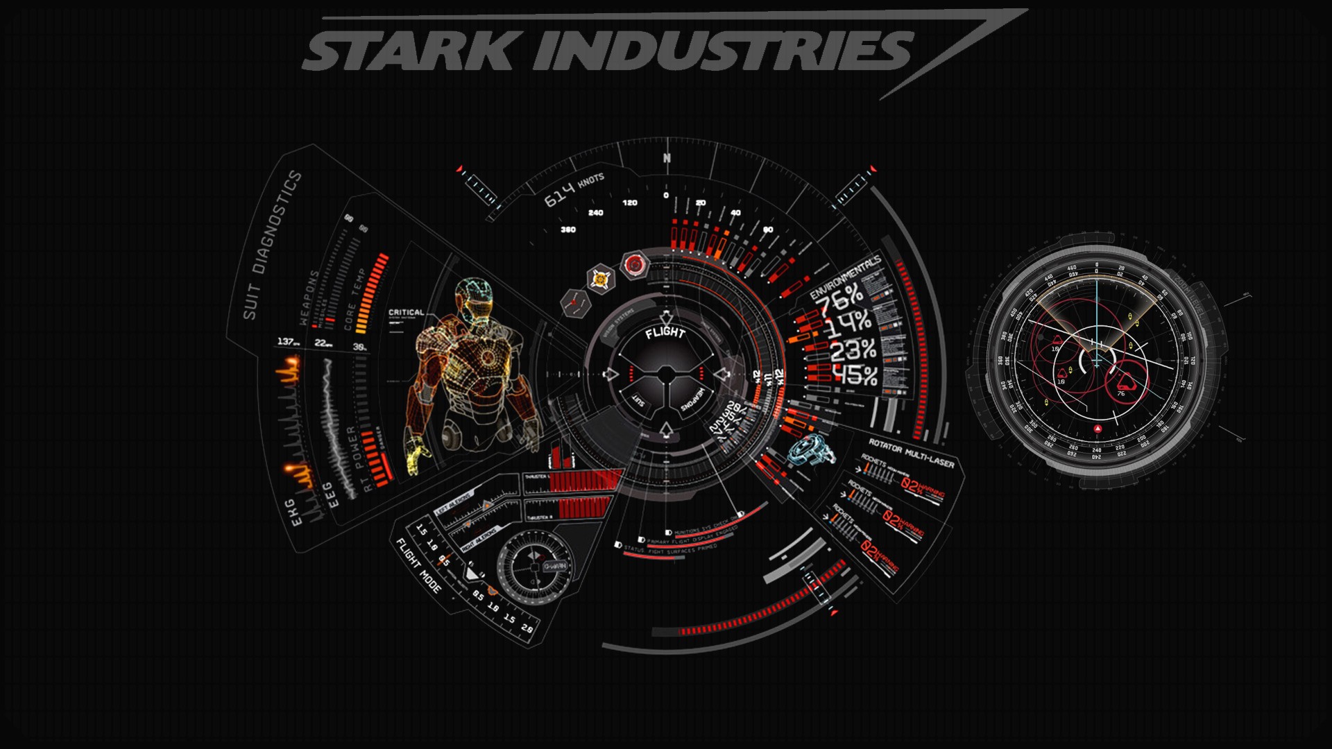 General 1920x1080 Iron Man numbers HUD movies black background simple background Marvel Cinematic Universe