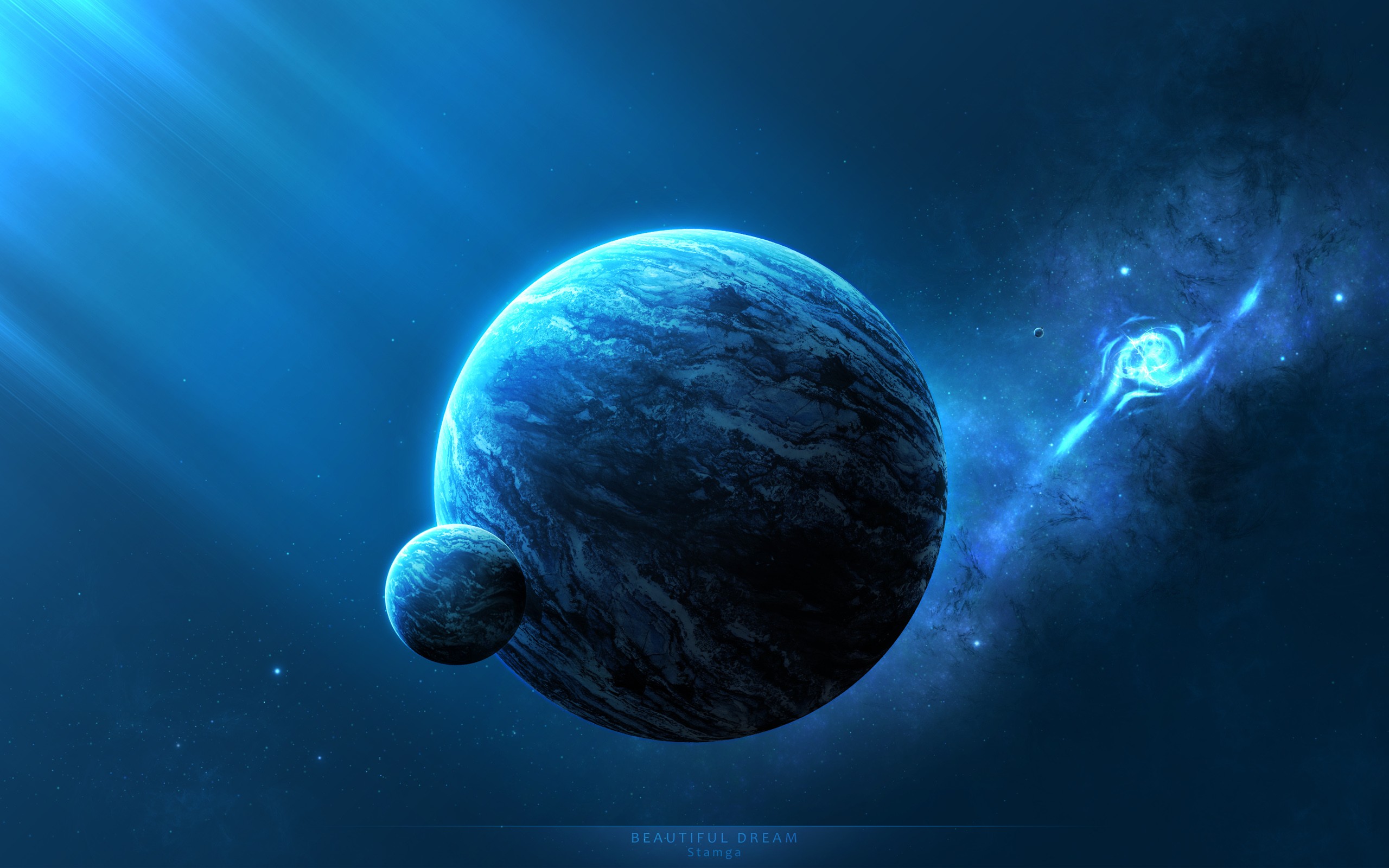 General 2560x1600 space planet stars digital art watermarked