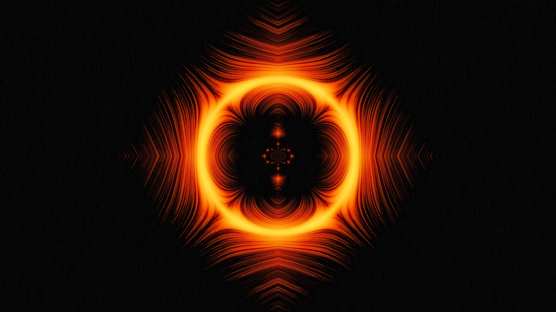 General 1920x1080 orange abstract glowing psychedelic