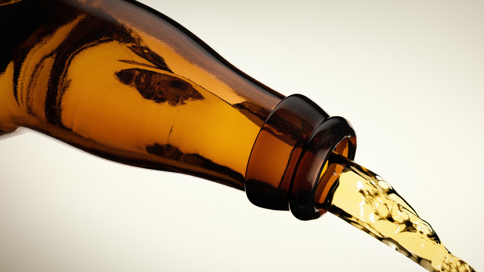 General 1920x1080 bottles simple background alcohol beer macro brown beige background liquid food closeup