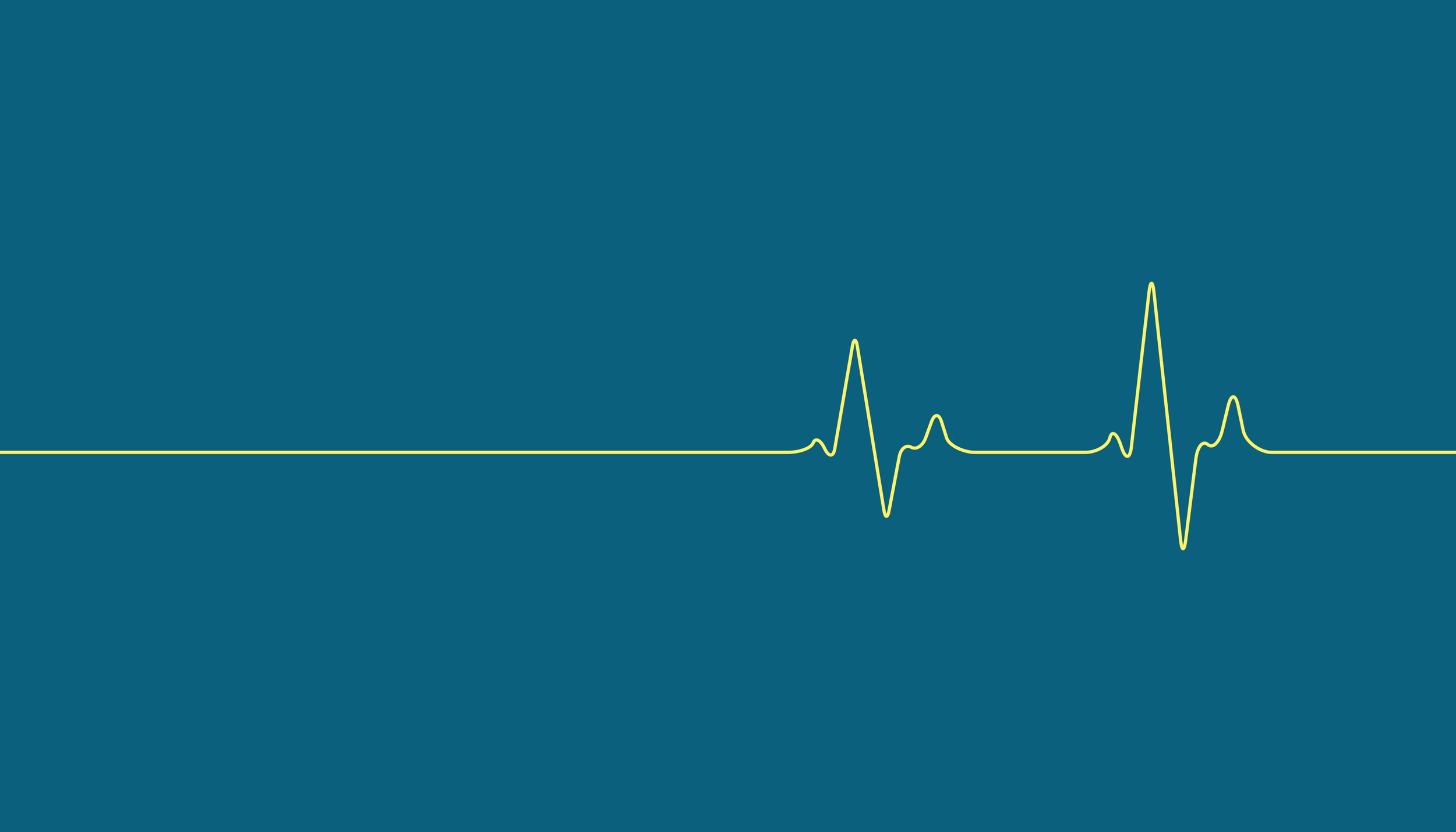 General 2500x1429 digital art minimalism simple background heartbeat blue background medicine abstract lines pulse EKG