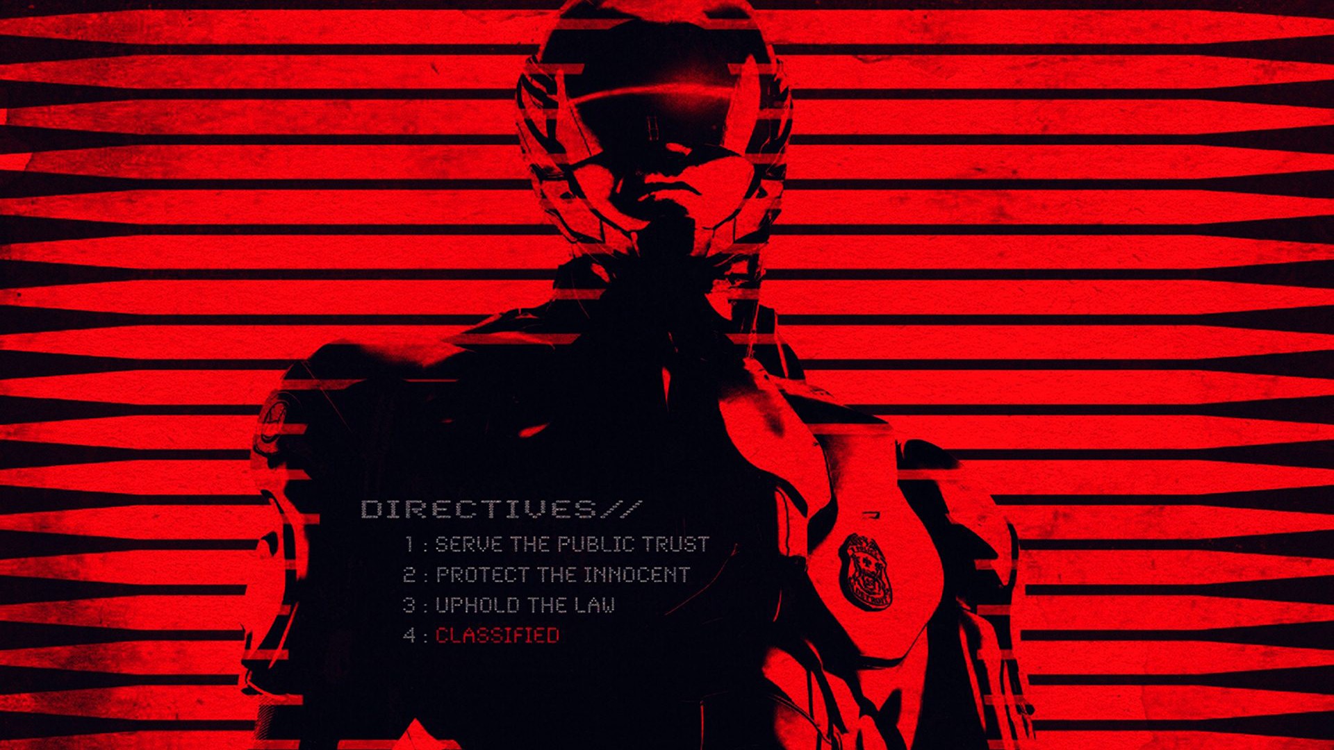 General 1920x1080 RoboCop robocop 2 police red background red movie characters