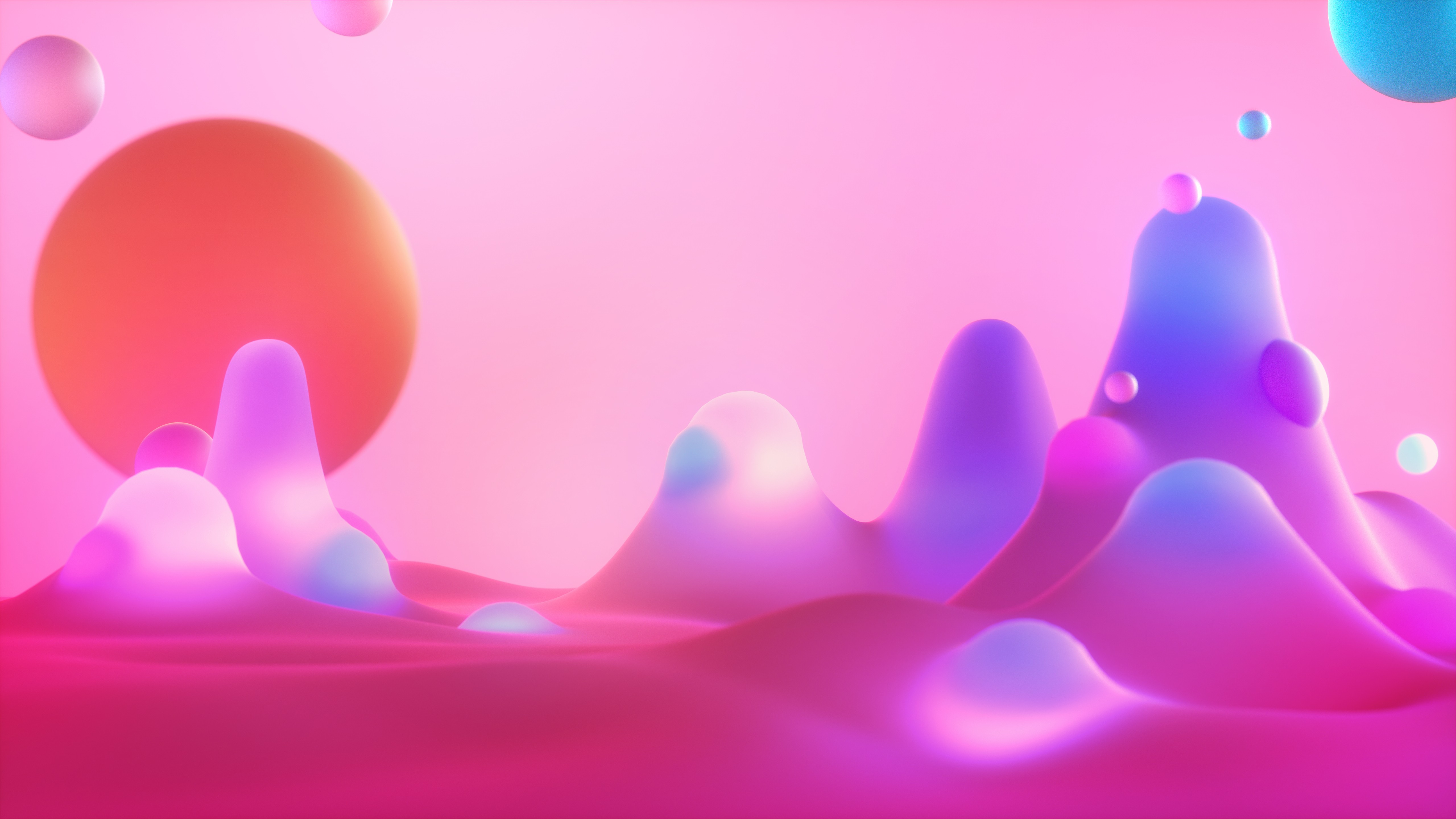 General 5120x2880 Opera browser neon colorful red pink magenta CGI abstract 3D Abstract