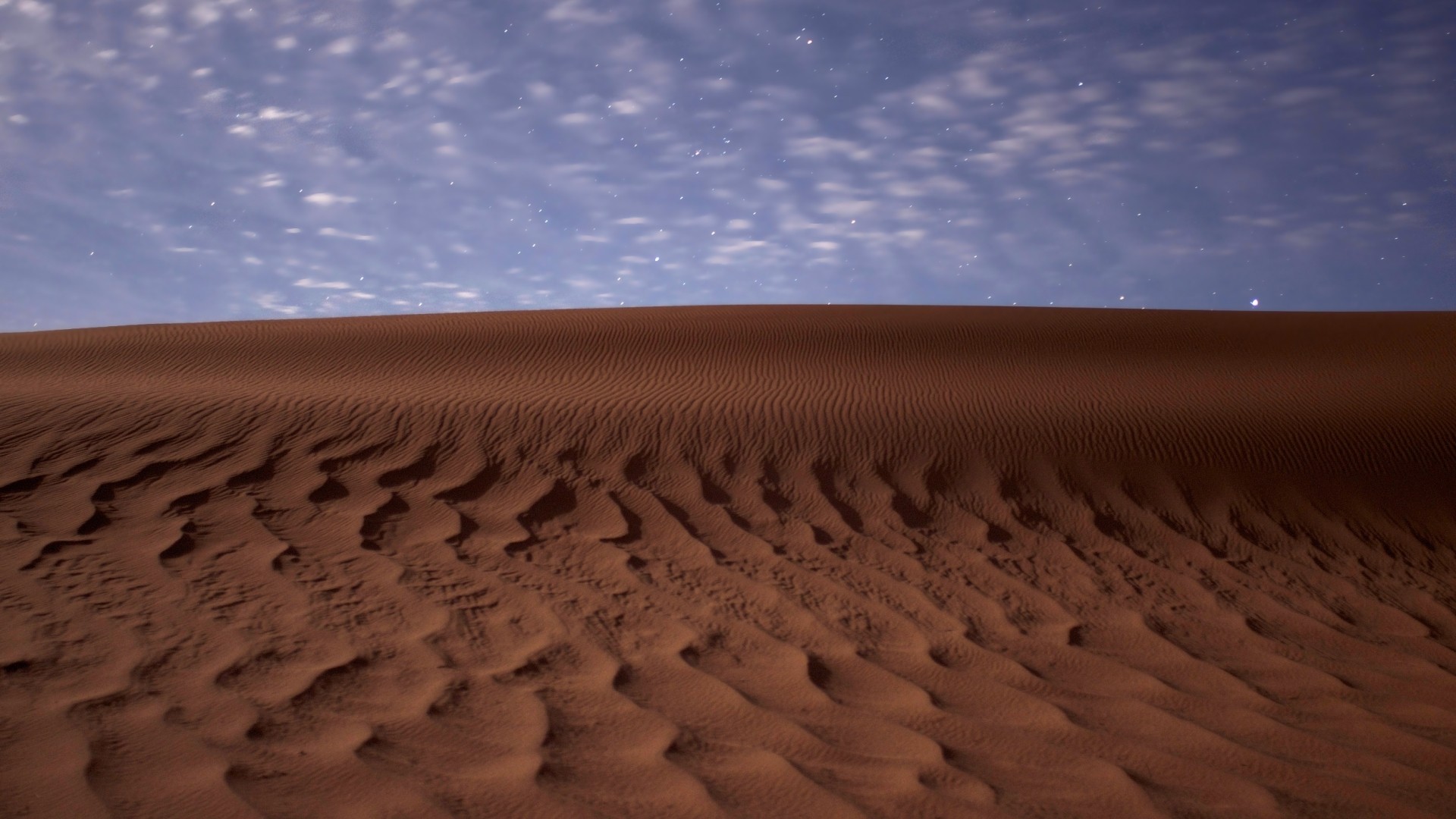 General 1920x1080 nature landscape desert sand dunes night stars clouds long exposure blurred
