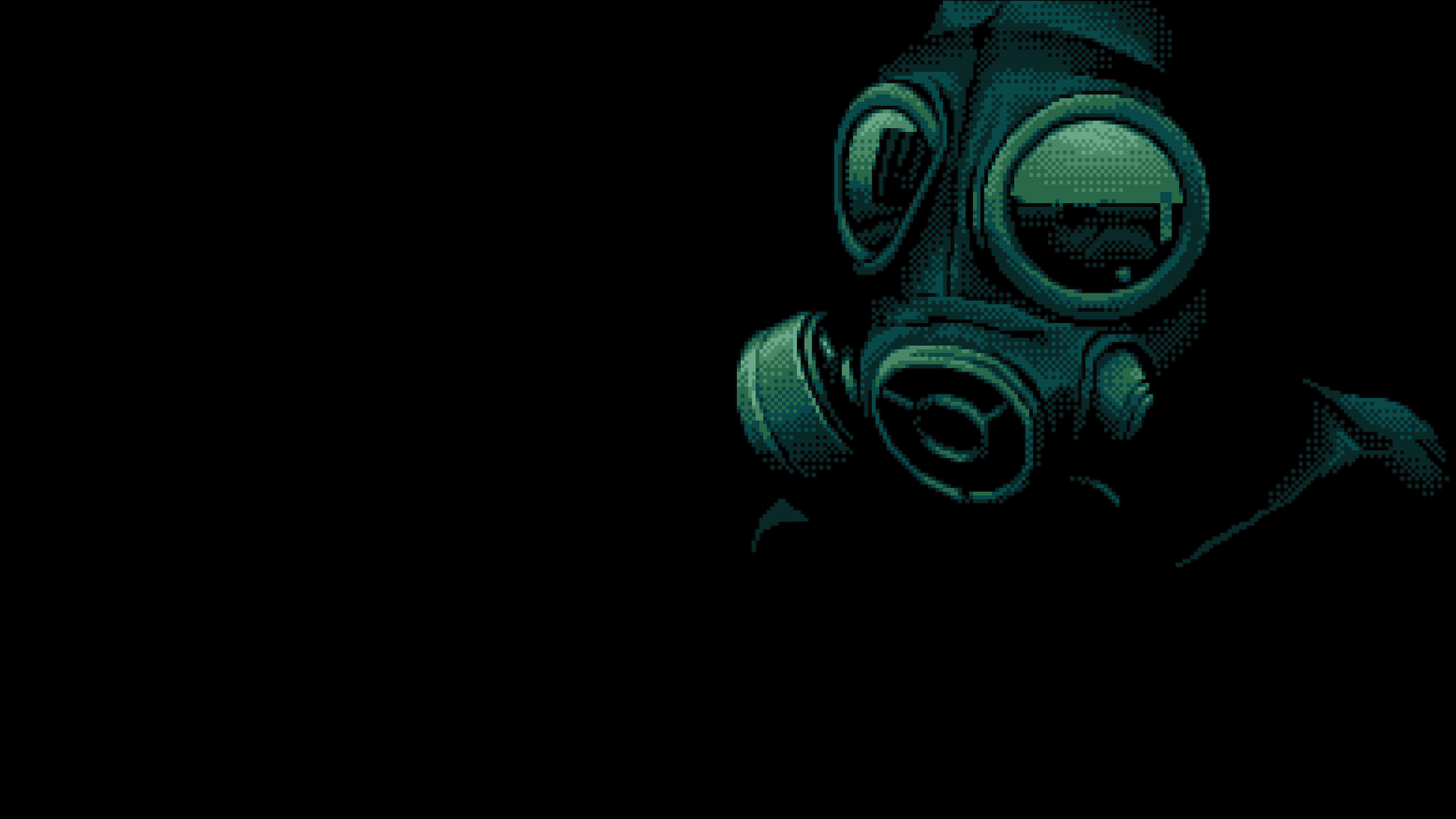 General 1920x1080 dark gas masks pixel art