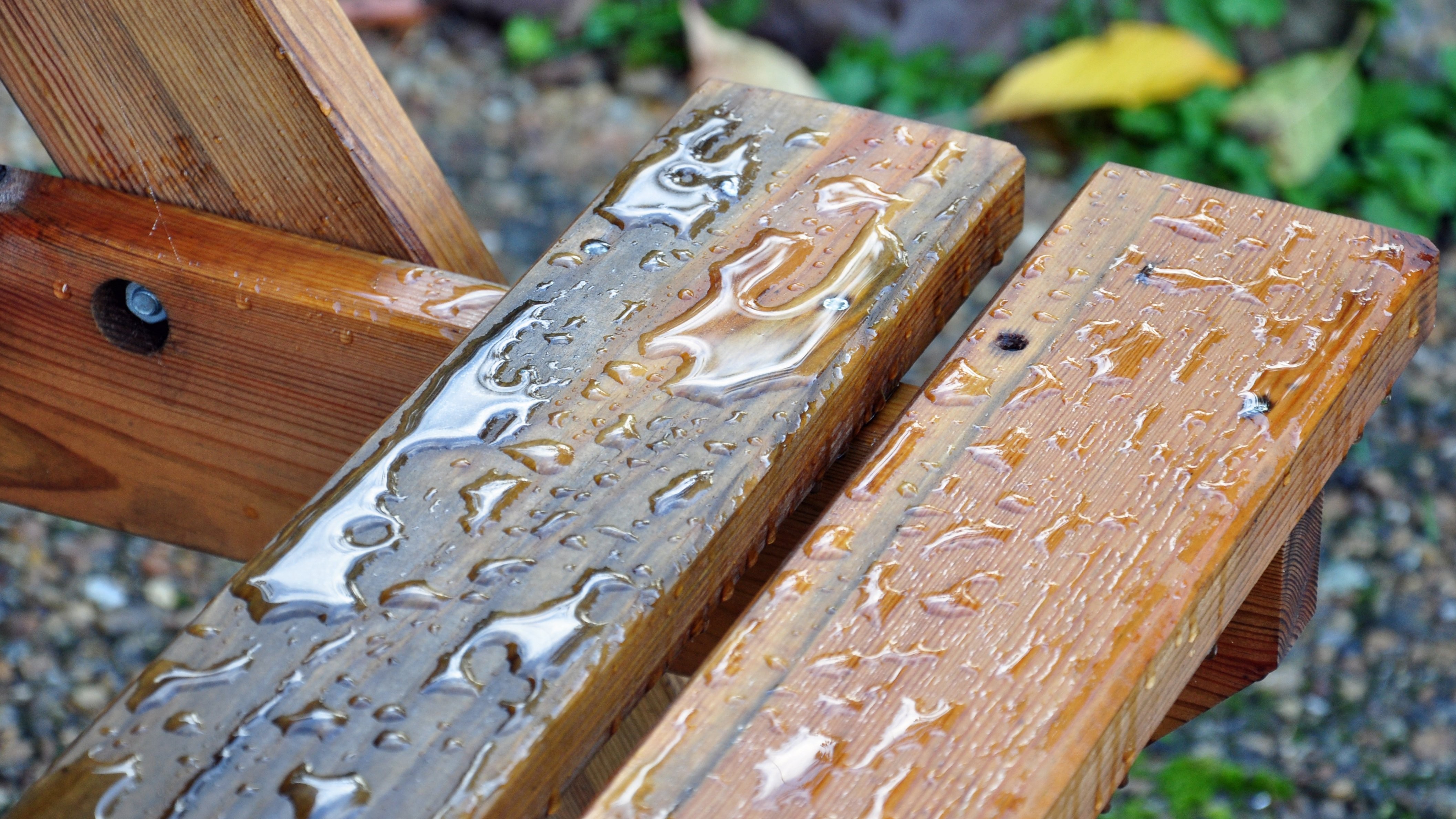 General 4228x2378 nature wooden surface water closeup