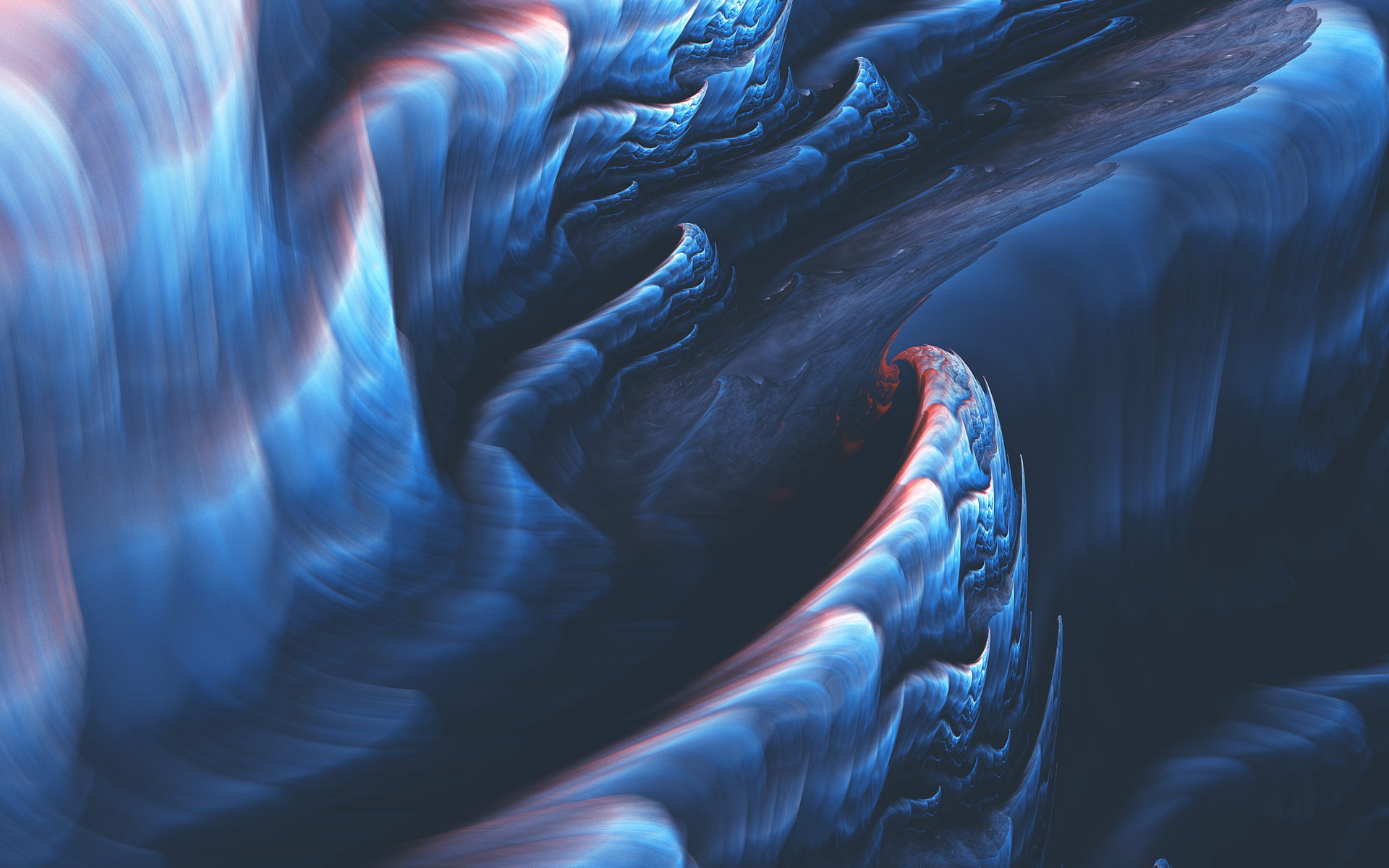 General 1920x1200 fractal abstract artwork blue