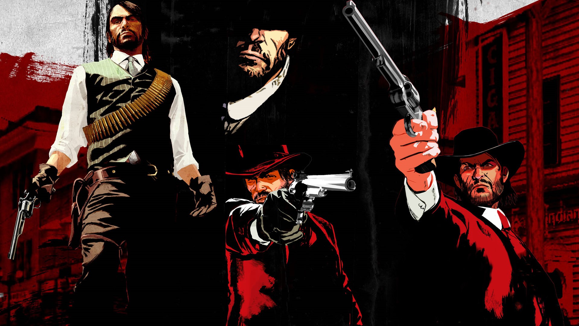 General 1920x1080 Red Dead Redemption John Marston Rockstar Games artwork video games video game characters