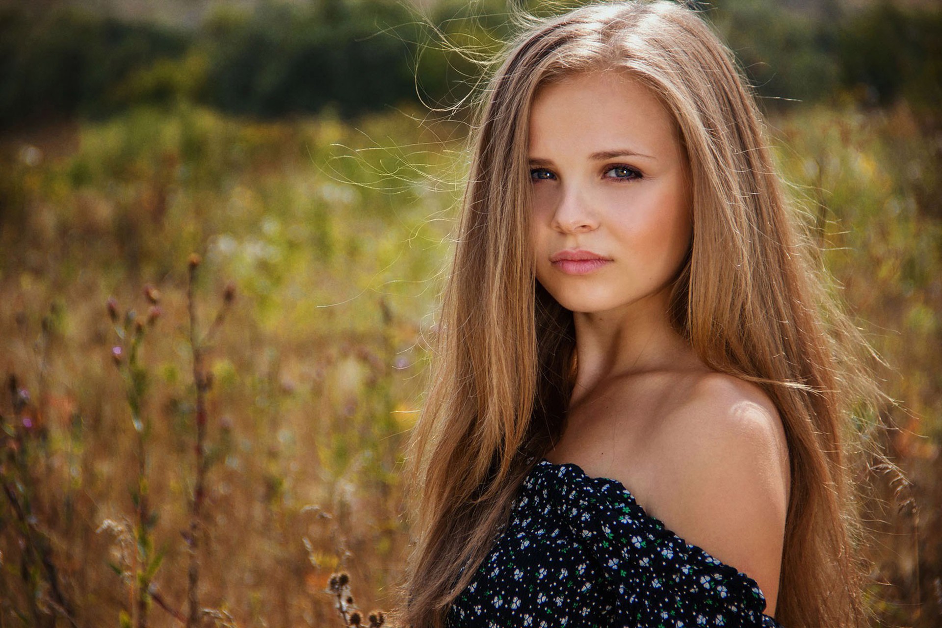 Women Blonde Face Women Outdoors Looking At Viewer Portrait Depth Of Field 1920x1280 