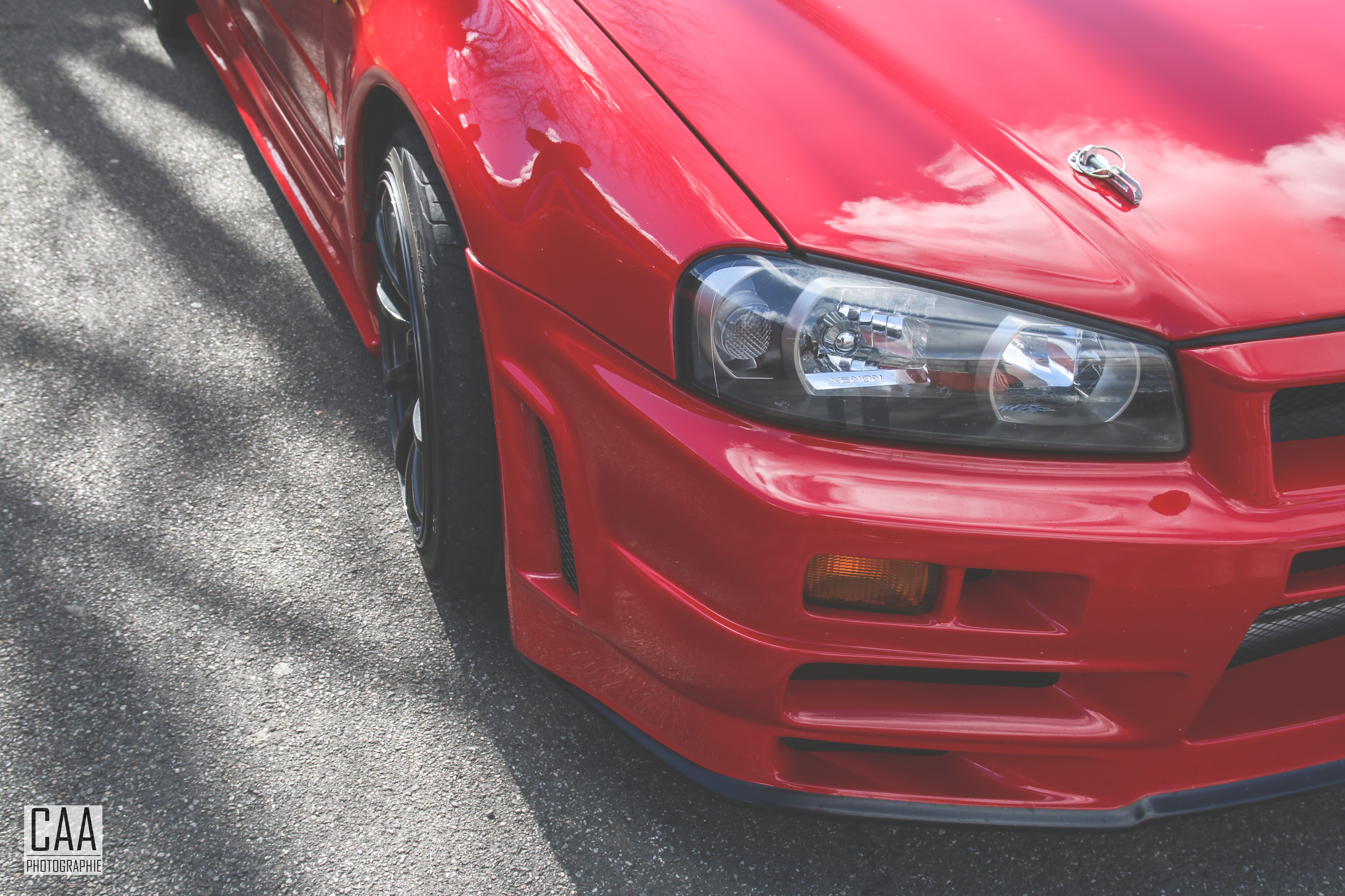 General 5472x3648 car Nissan vehicle red cars Nissan Skyline Nissan Skyline R34 active red Japanese cars closeup
