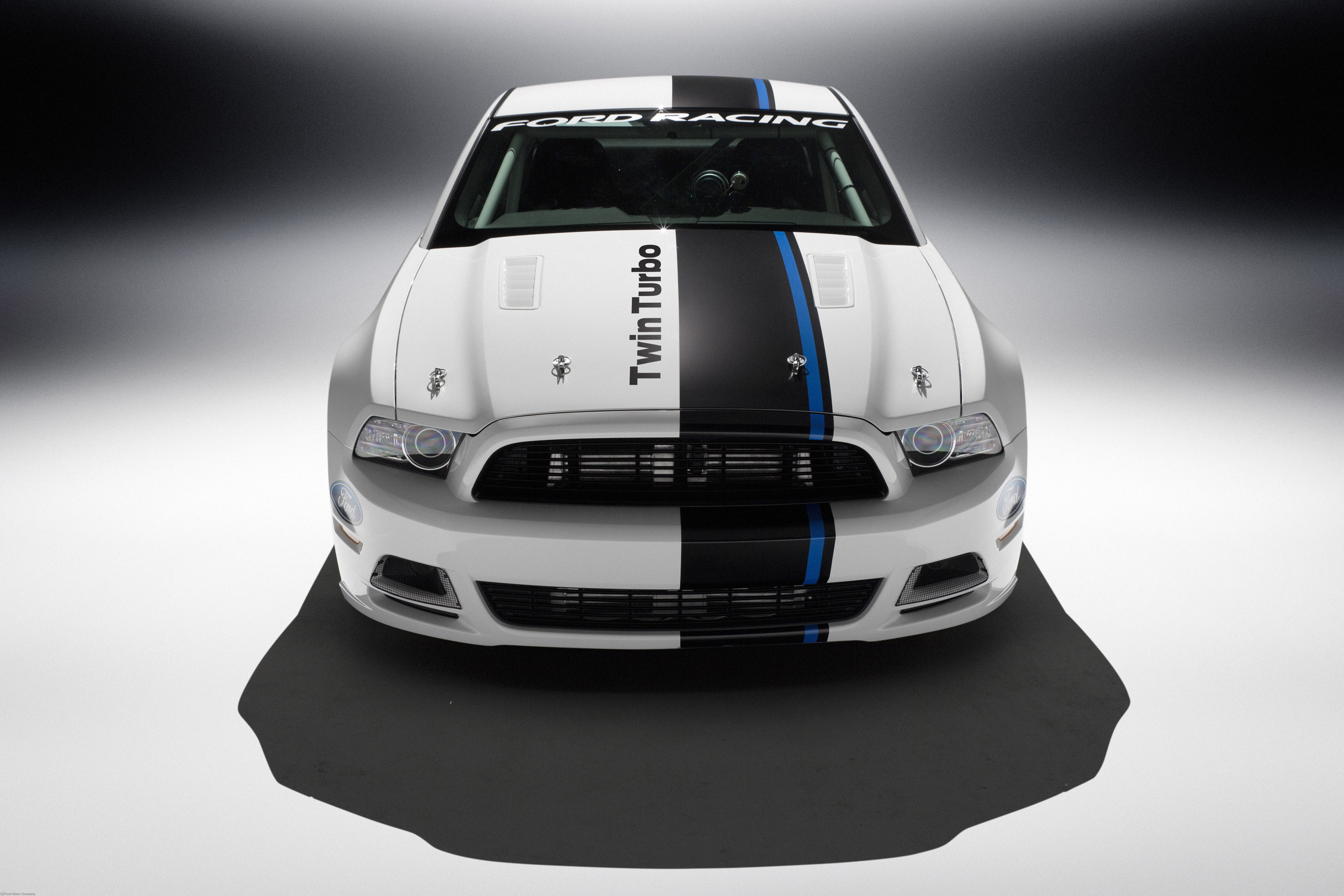 General 3000x2000 car Ford Mustang frontal view Ford Ford Mustang S-197 II simple background vehicle white cars racing stripes muscle cars American cars