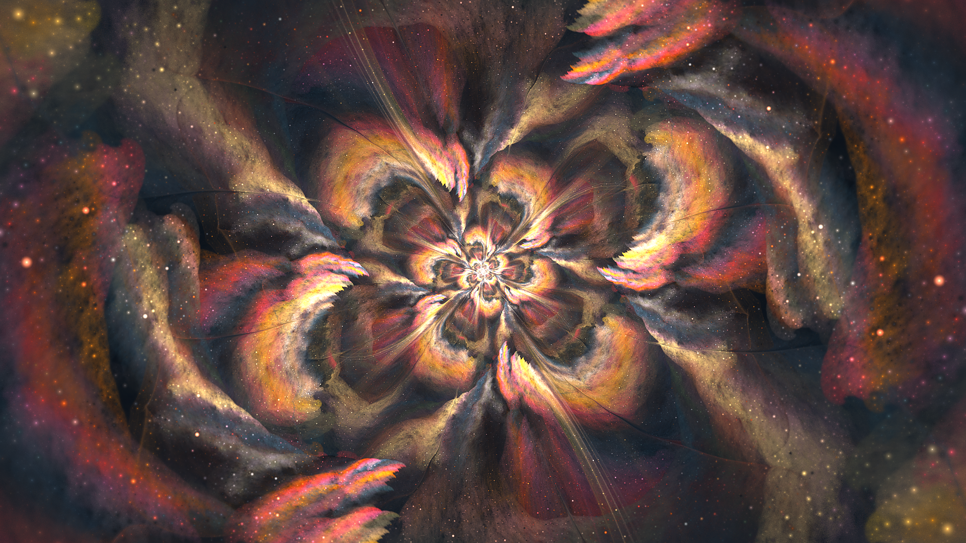 General 1920x1080 abstract fractal flowers fractal artwork digital art