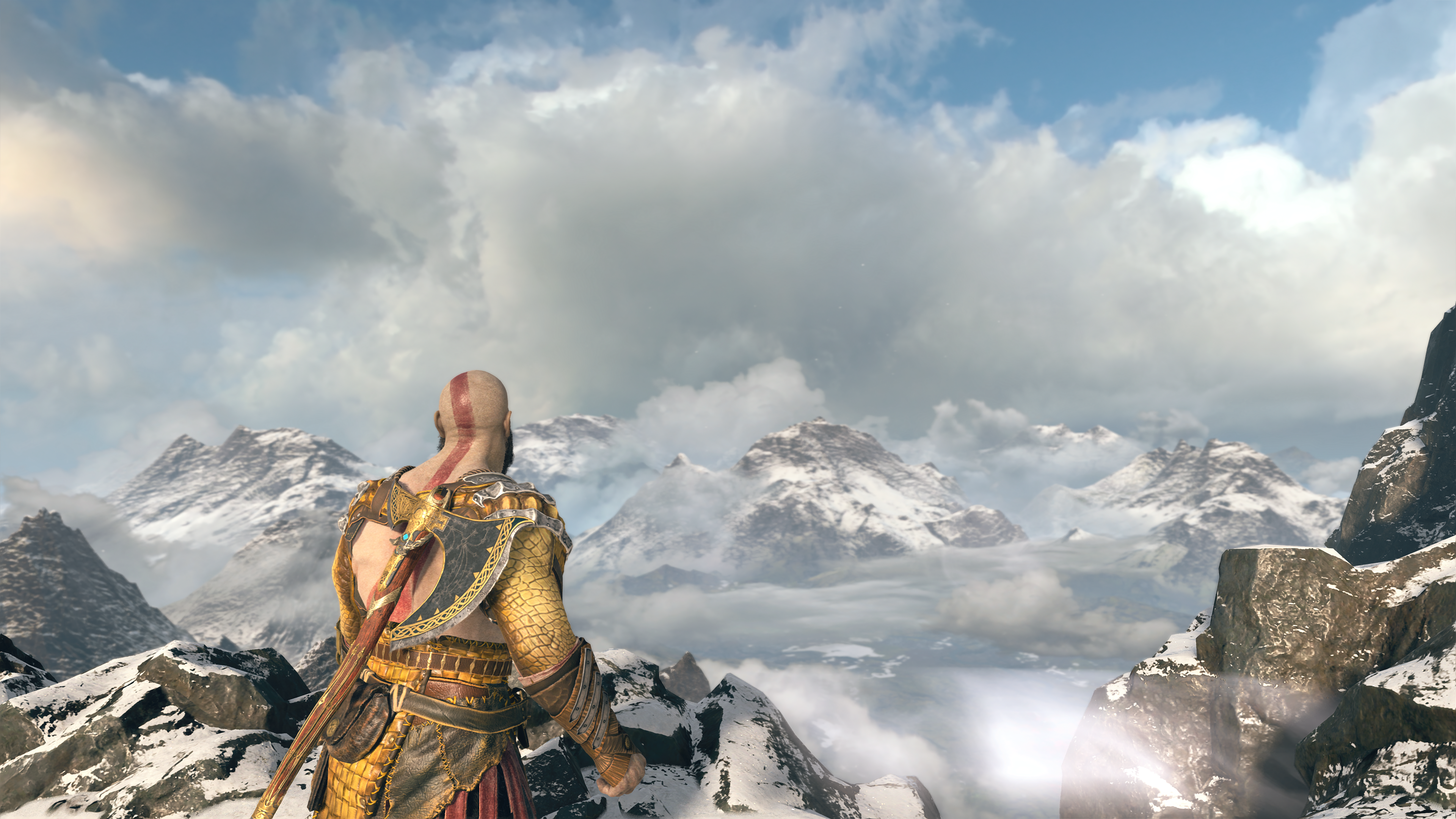 General 3840x2160 God of War Kratos Atreus PlayStation 4 Norse mythology God of War (2018) video games video game characters Santa Monica Studio