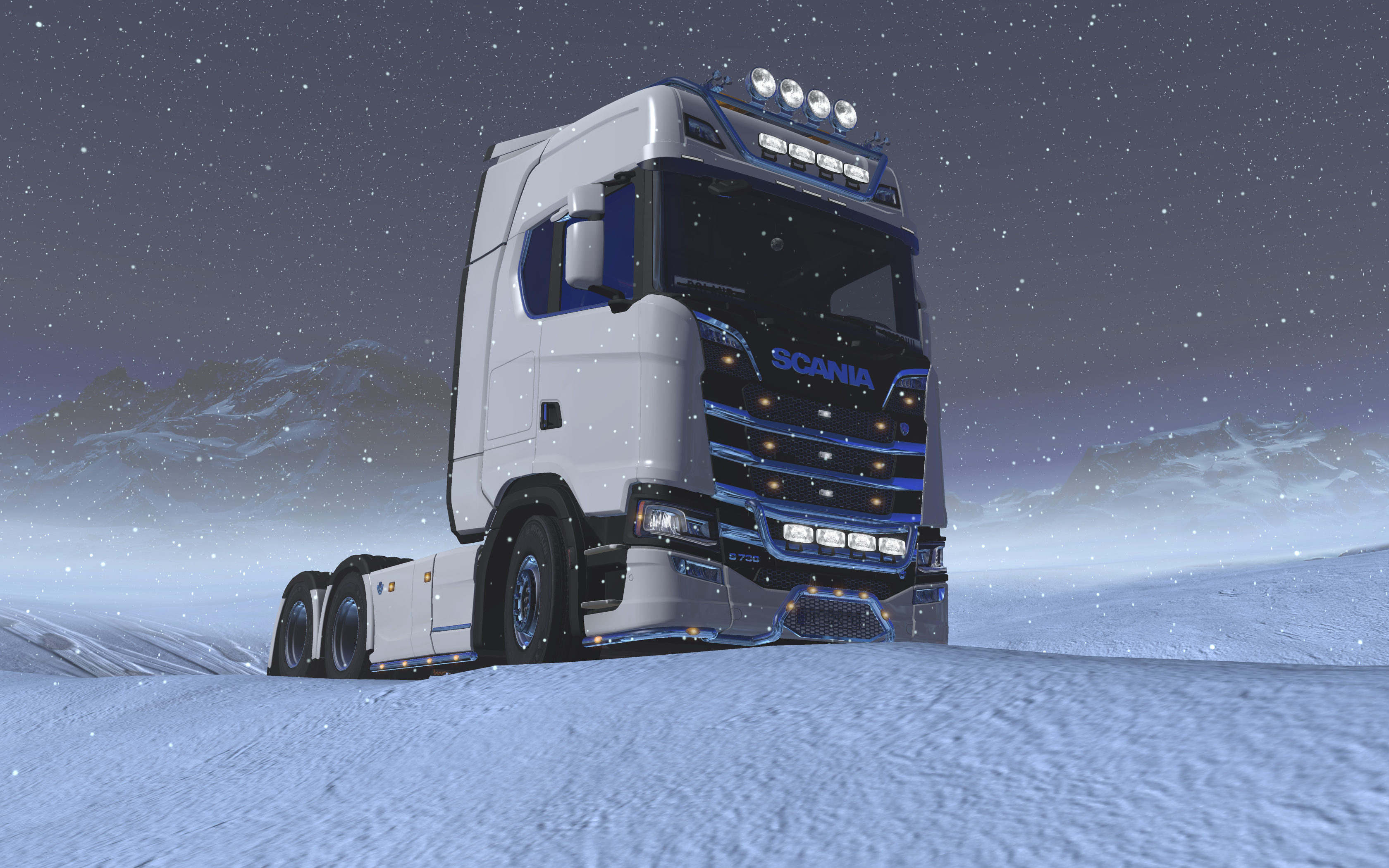 General 3360x2100 video games Euro Truck Simulator 2 truck Scania PC gaming vehicle screen shot