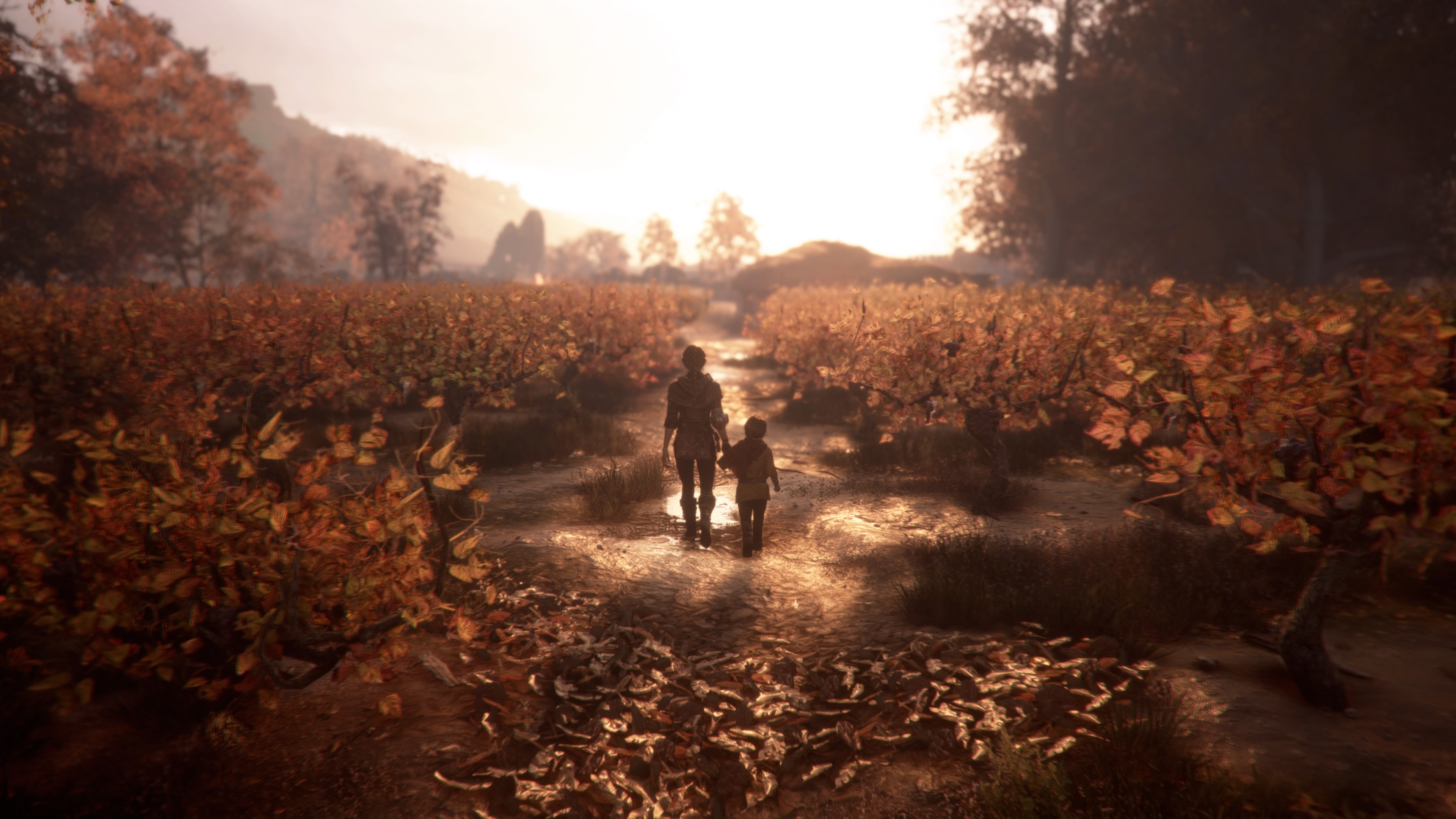 General 3840x2160 A Plague Tale Innocence Amicia Hugo (A Plague Tale Innocence) PlayStation 4 Playstation 5 England video games video game characters survival-horror rats Asobo Studio screen shot