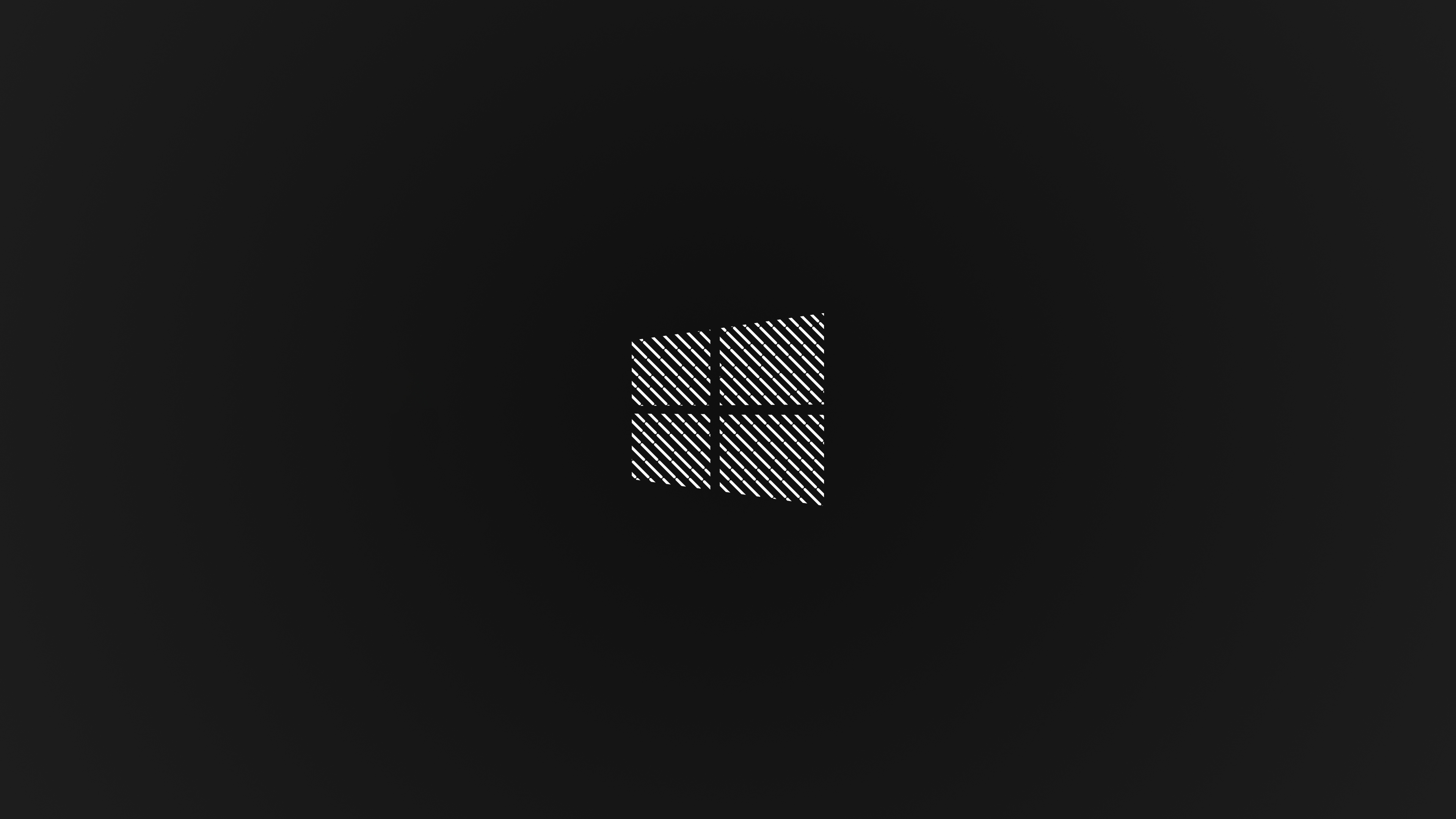 General 3840x2160 dark minimalism black background logo simple background operating system