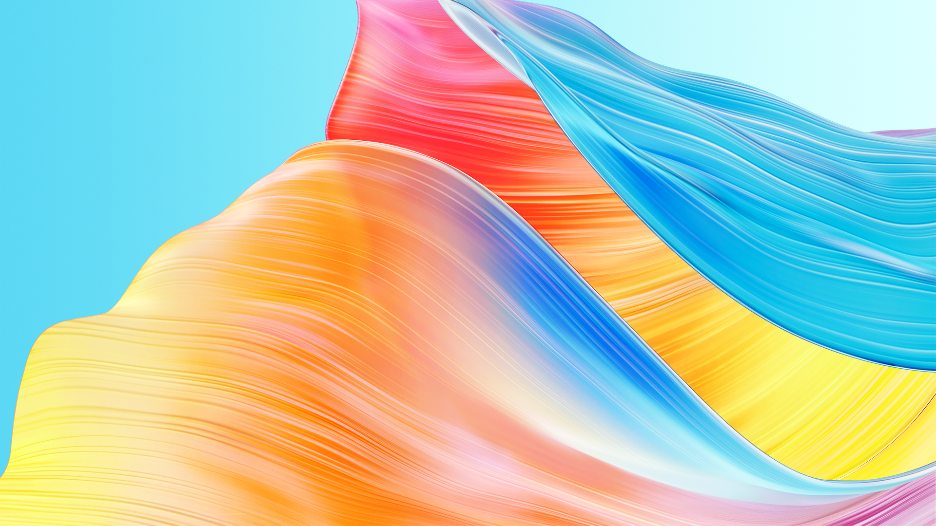 General 1920x1080 Oppo abstract colorful digital art simple background