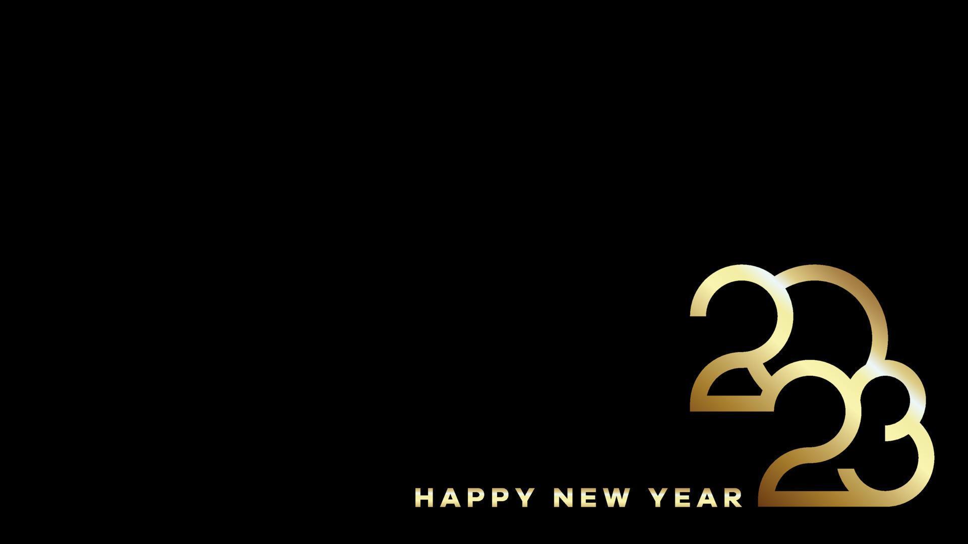 General 1920x1080 New Year simple background black background minimalism holiday